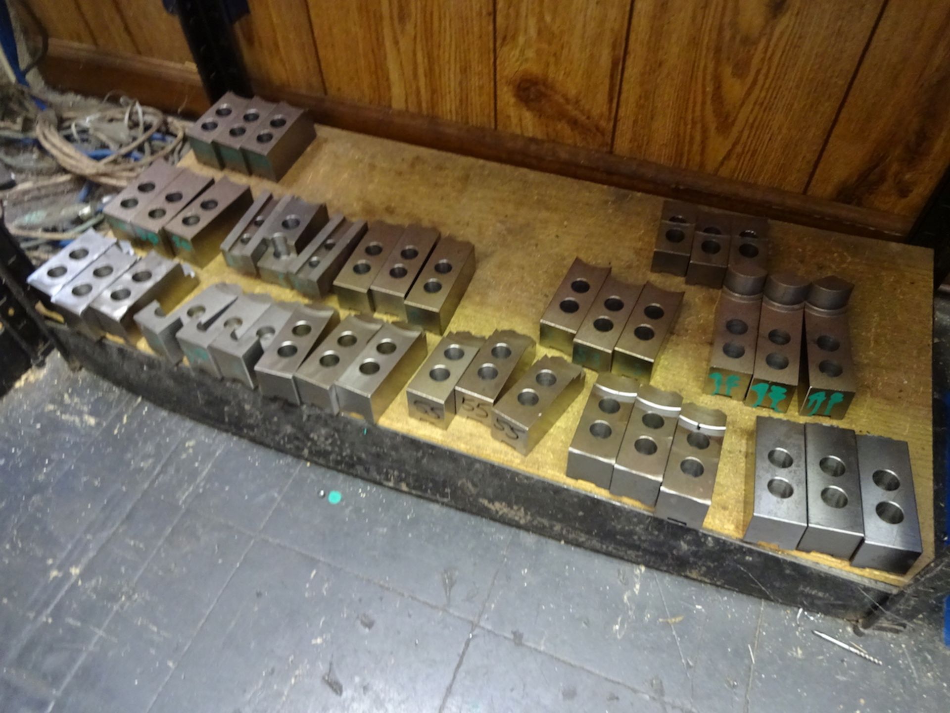 LOT: Assorted Soft Jaws on (2) Sections Steel Shelving - Image 3 of 5