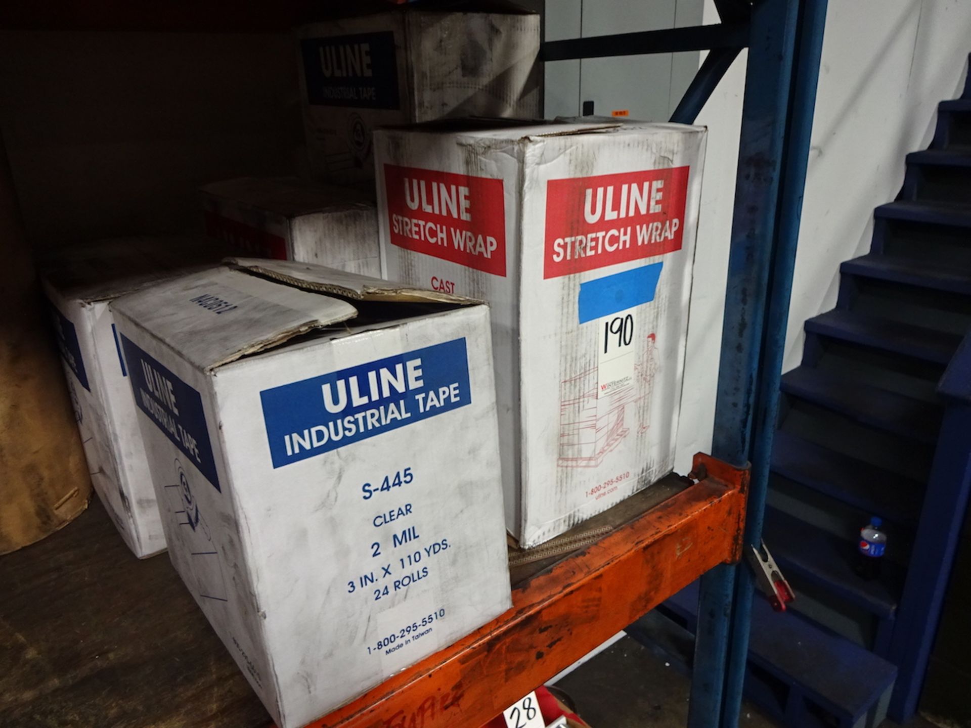 LOT: Uline Stretch Wrap & Industrial Tape