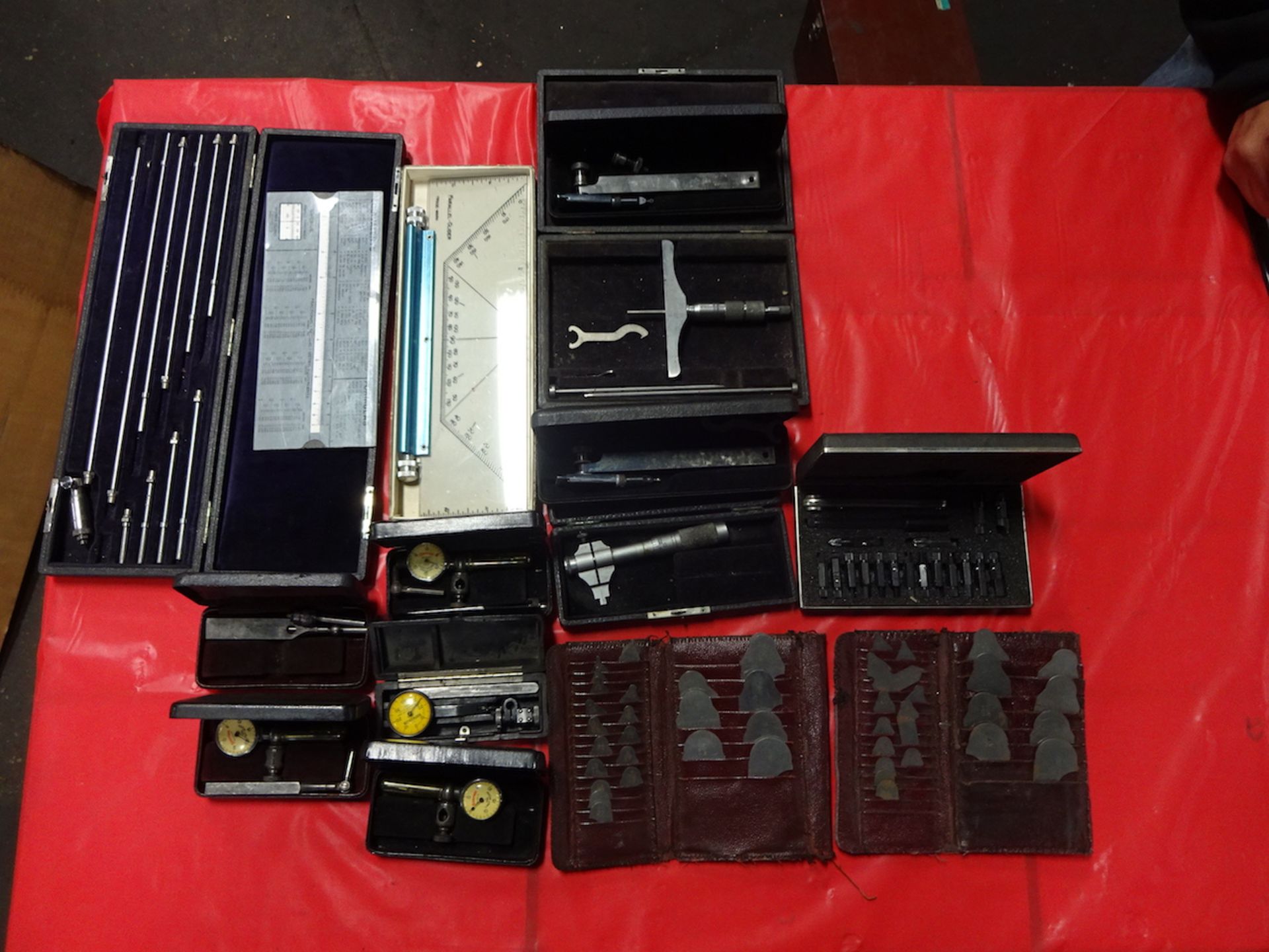 LOT: Assorted Inspection Equipment including Dial Indicators, Depth Micrometers, Micrometers, Radius