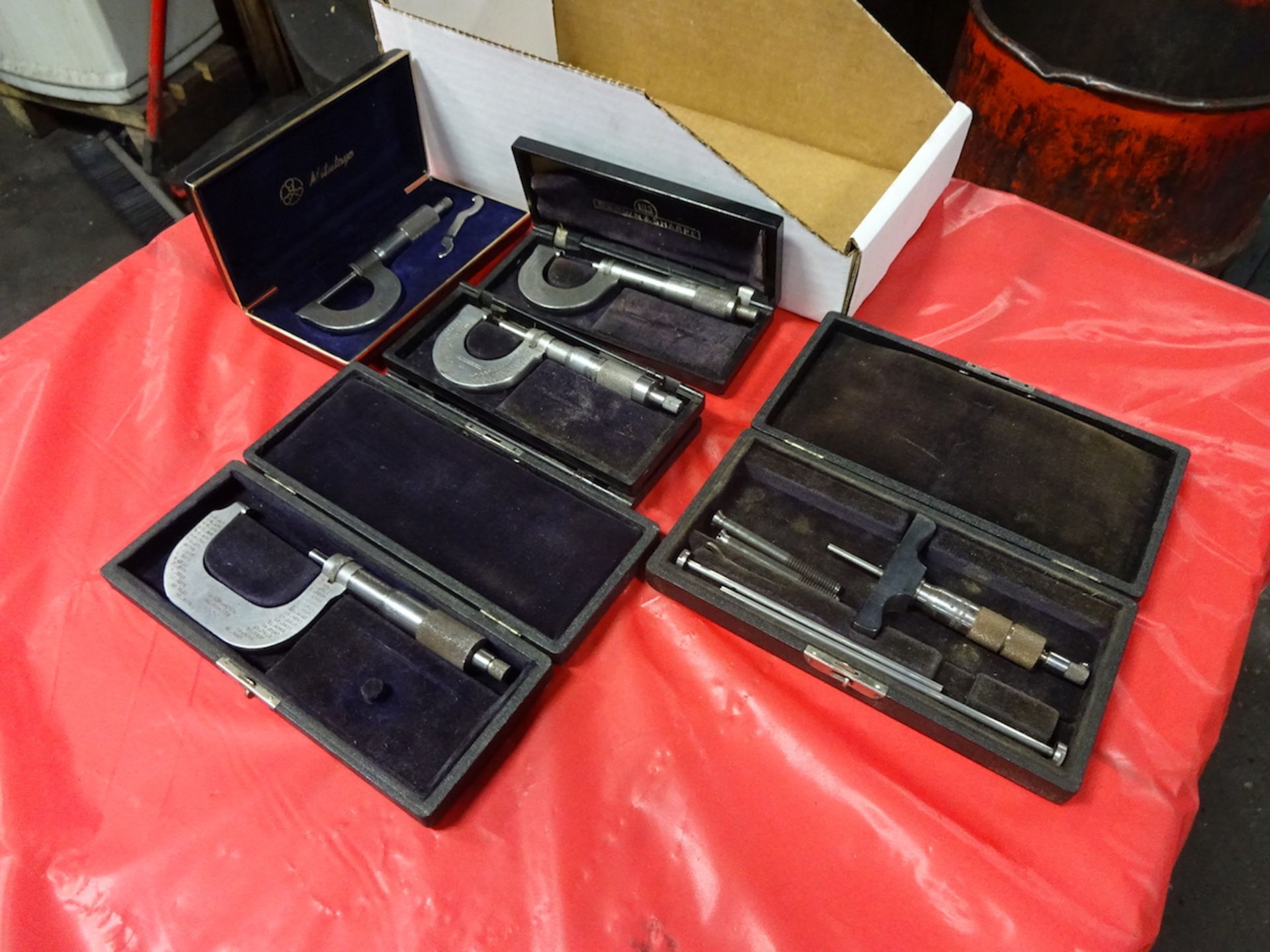 LOT: Assorted Micrometers, etc.