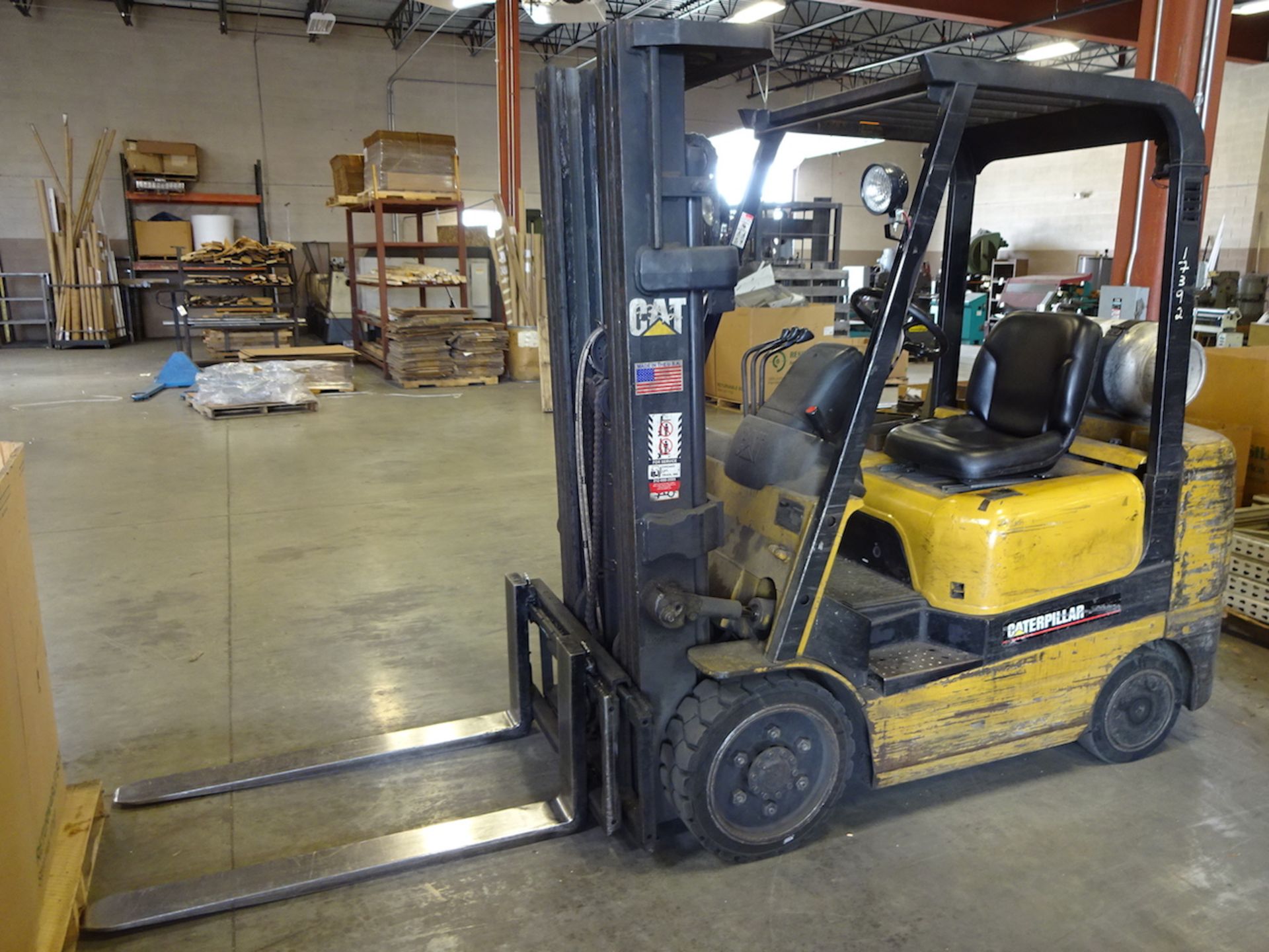 Mitsubishi/Caterpillar 2750 lb. Model GC25K LP Forklift Truck, S/N AT82D03332, 3-Stage Mast, 48