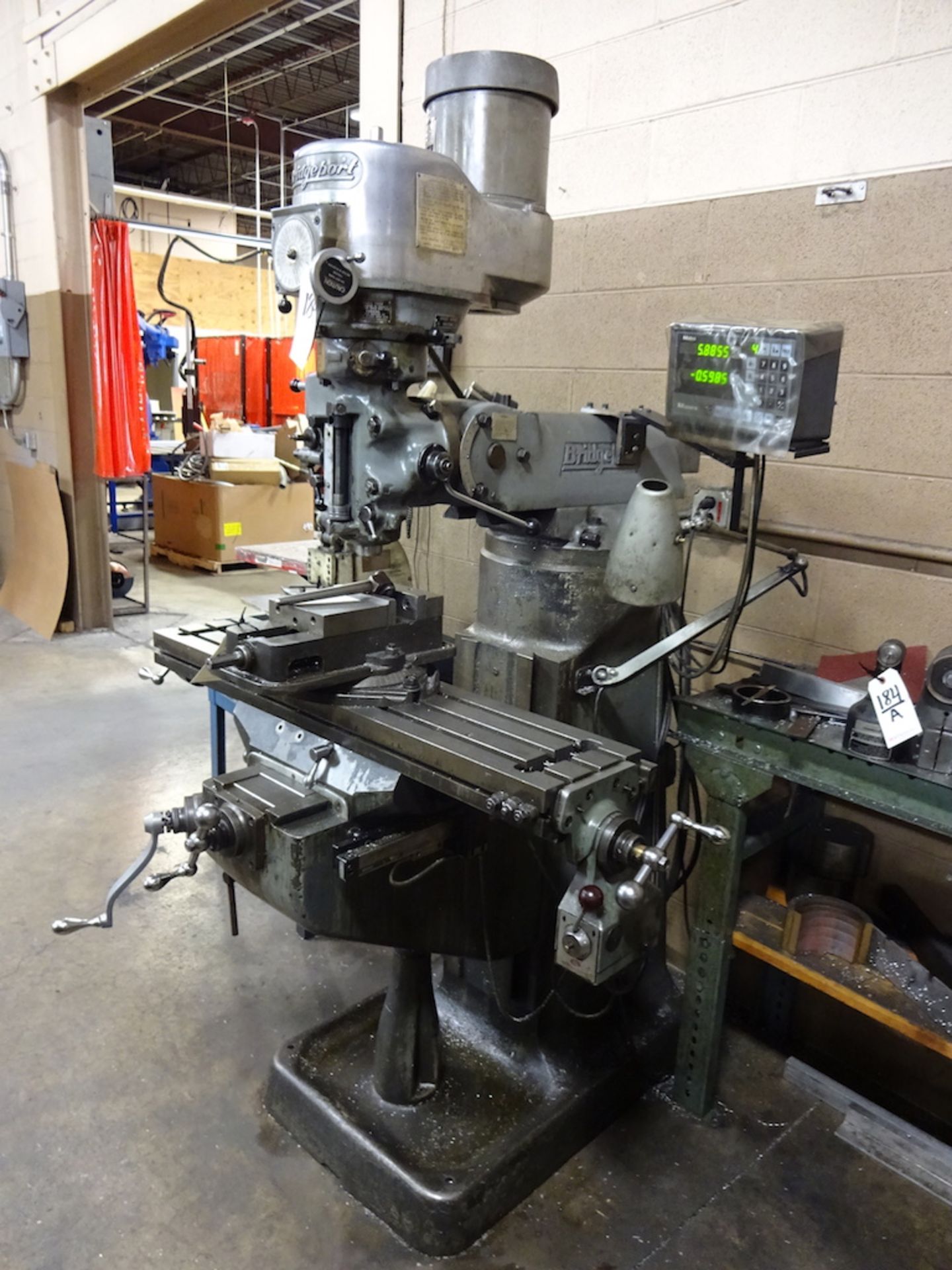 Bridgeport 1-1/2 HP Variable Speed Vertical Milling Machine, S/N 12/BR157915, 9 in. x 42 in. - Image 2 of 4