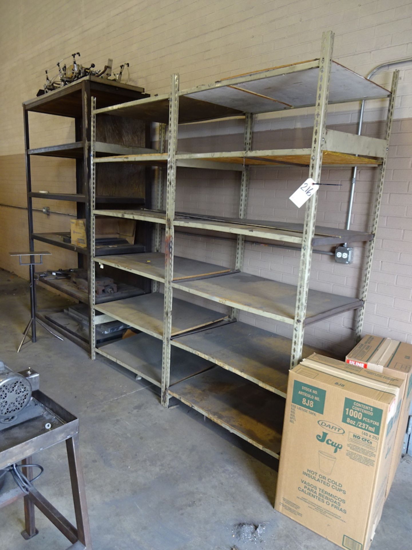 LOT: (2) Sections Assorted Steel Rack