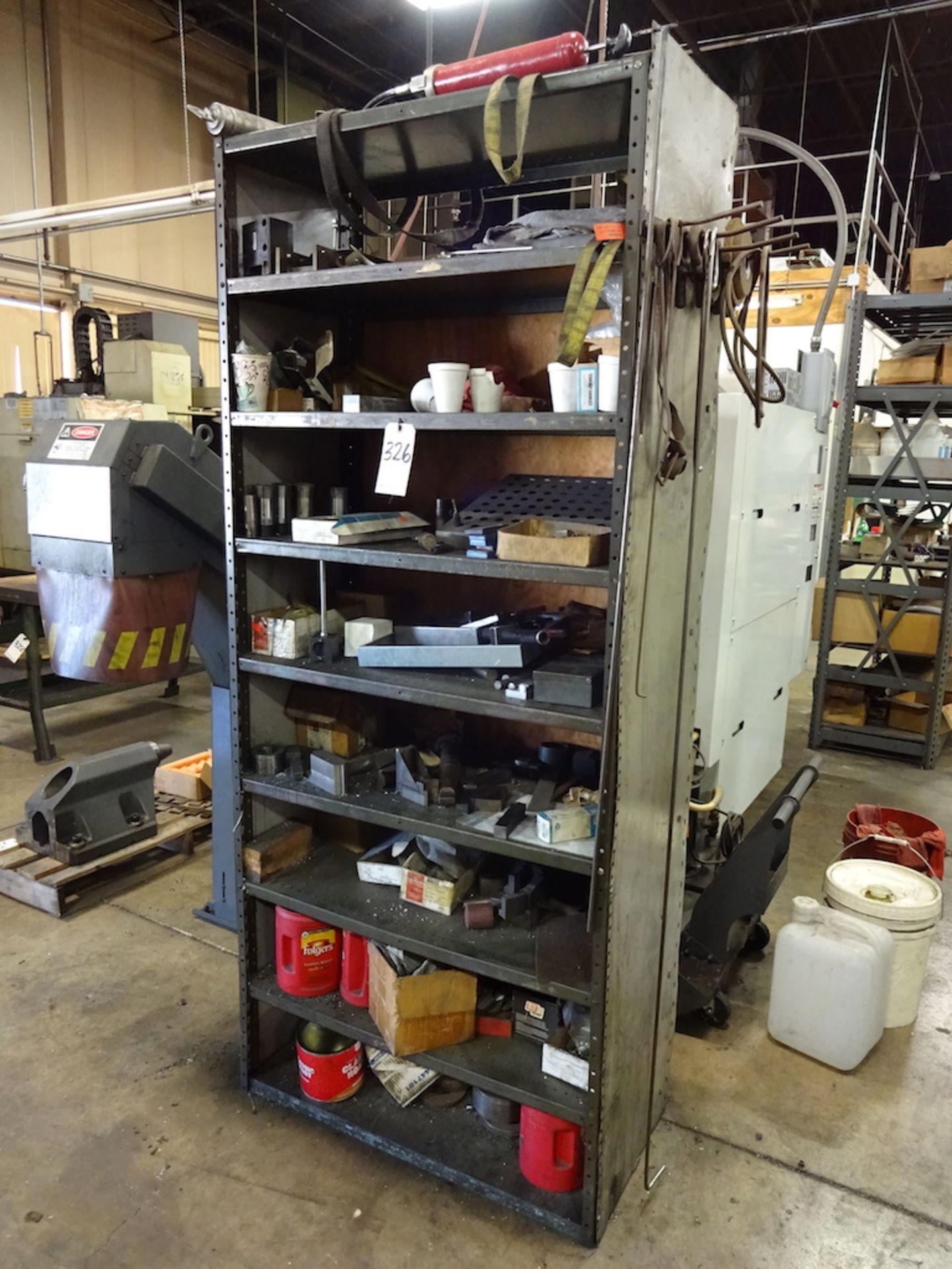 LOT: Steel Shelf with Contents