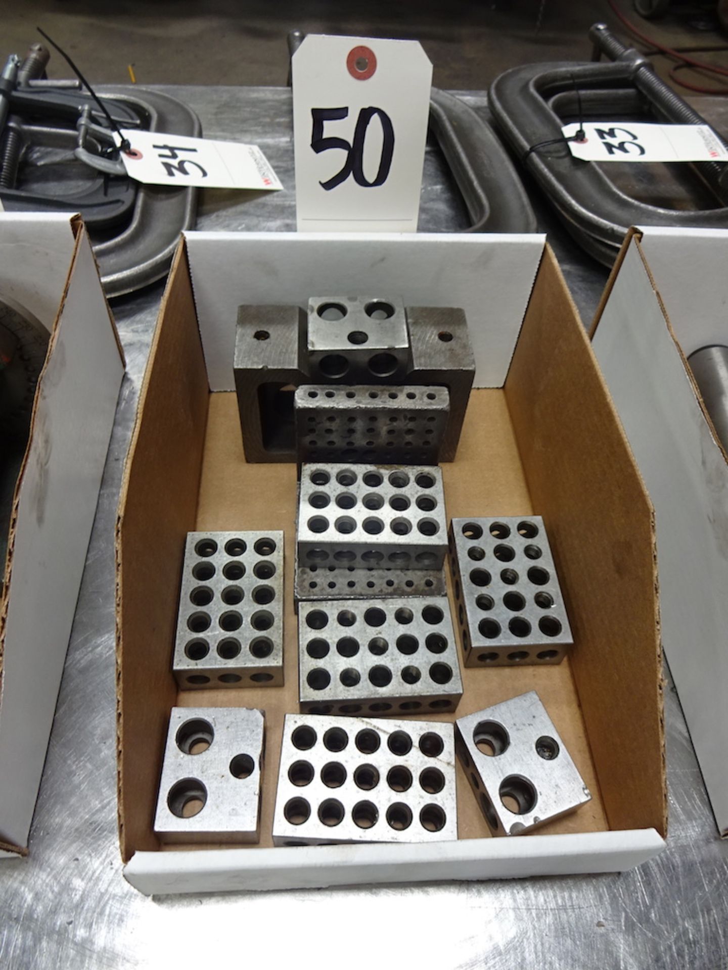 LOT: Assorted Drilled 1-2-3 Blocks & V-Block - Image 2 of 2