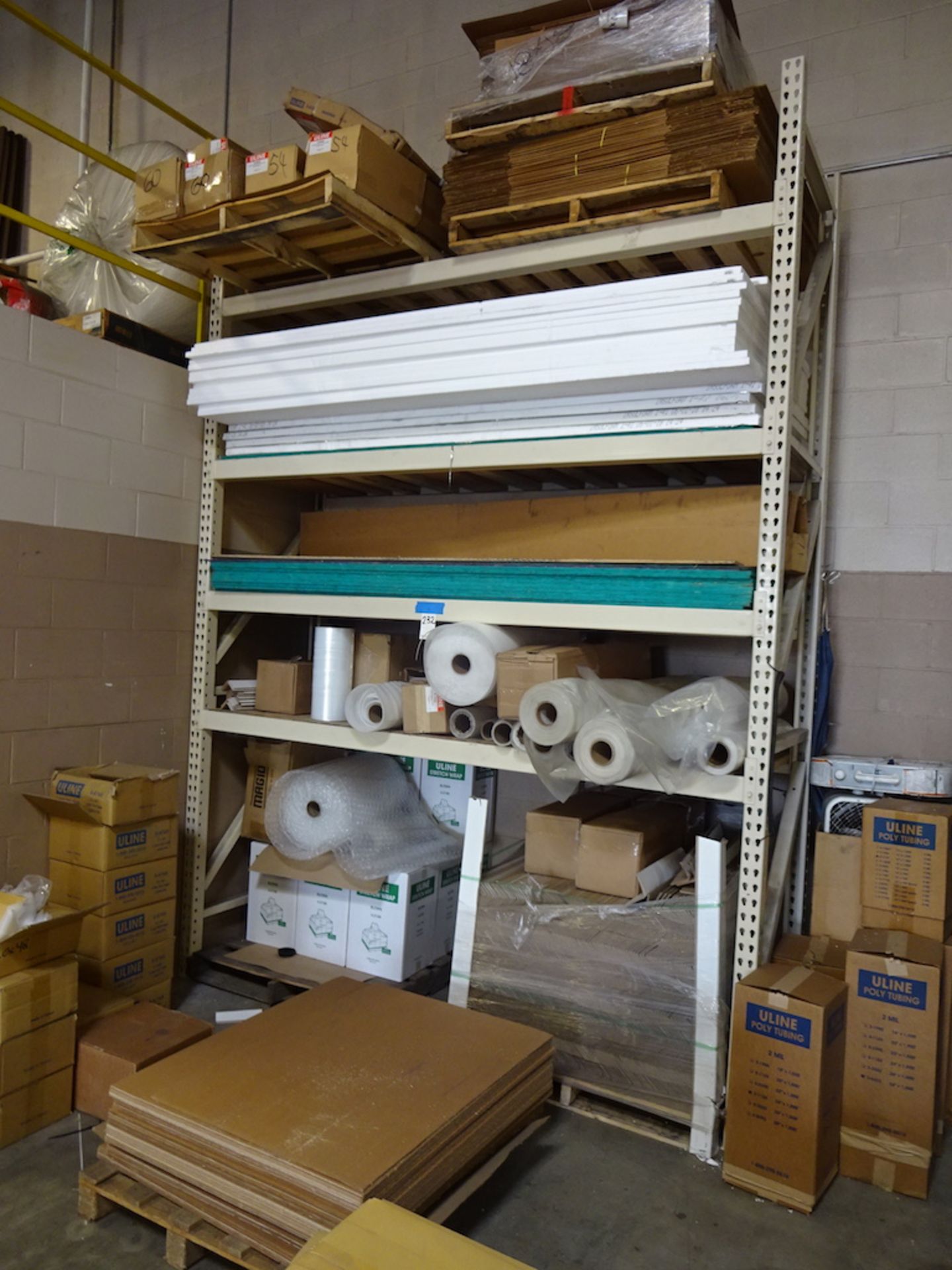 LOT: (1) Section Pallet Rack with Contents