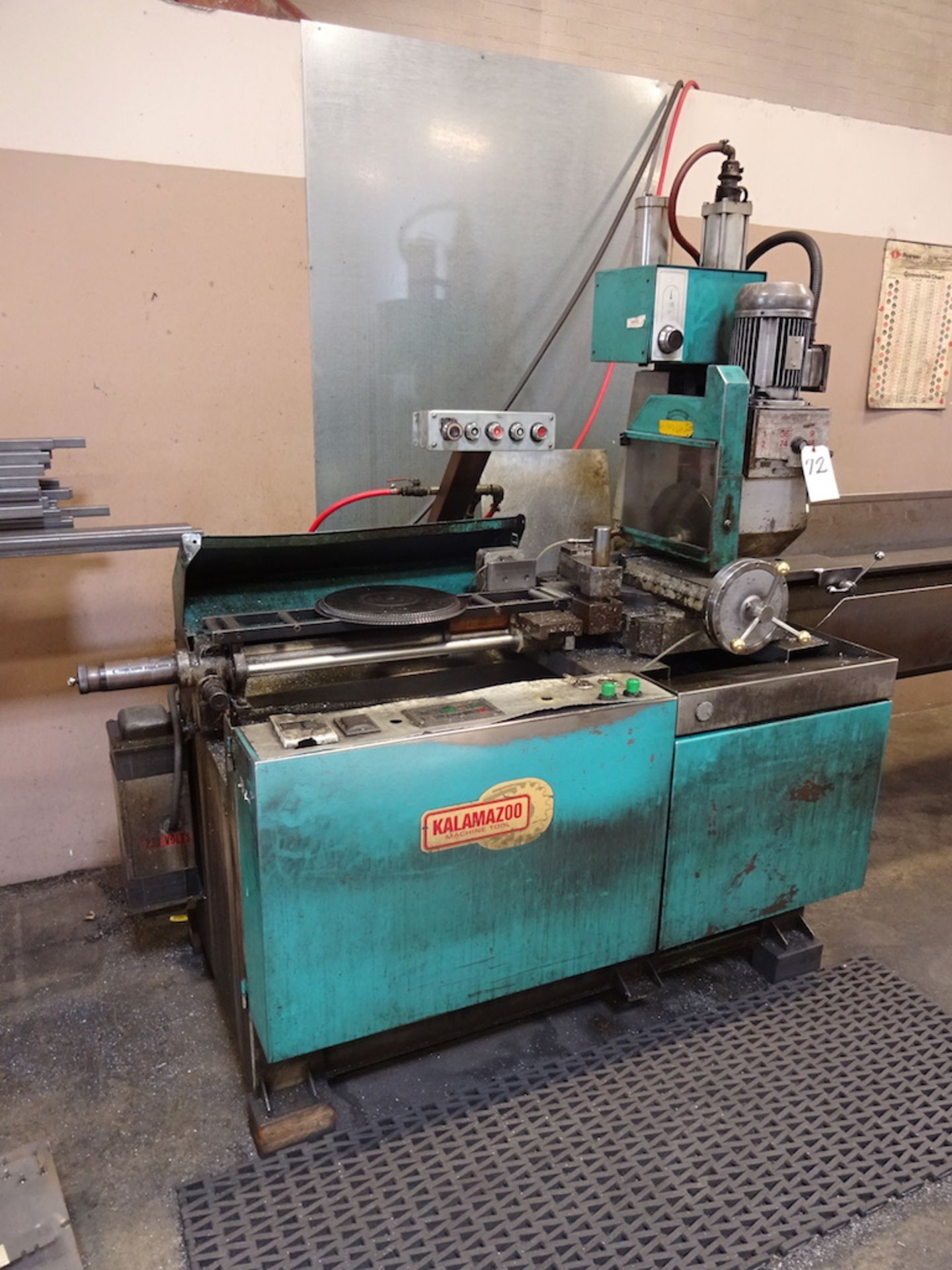 1997 Kalamazoo Model C350A Automatic Cold Saw, S/N 97003, 12 in. Roller Infeed Conveyor, 12 in. - Image 2 of 5