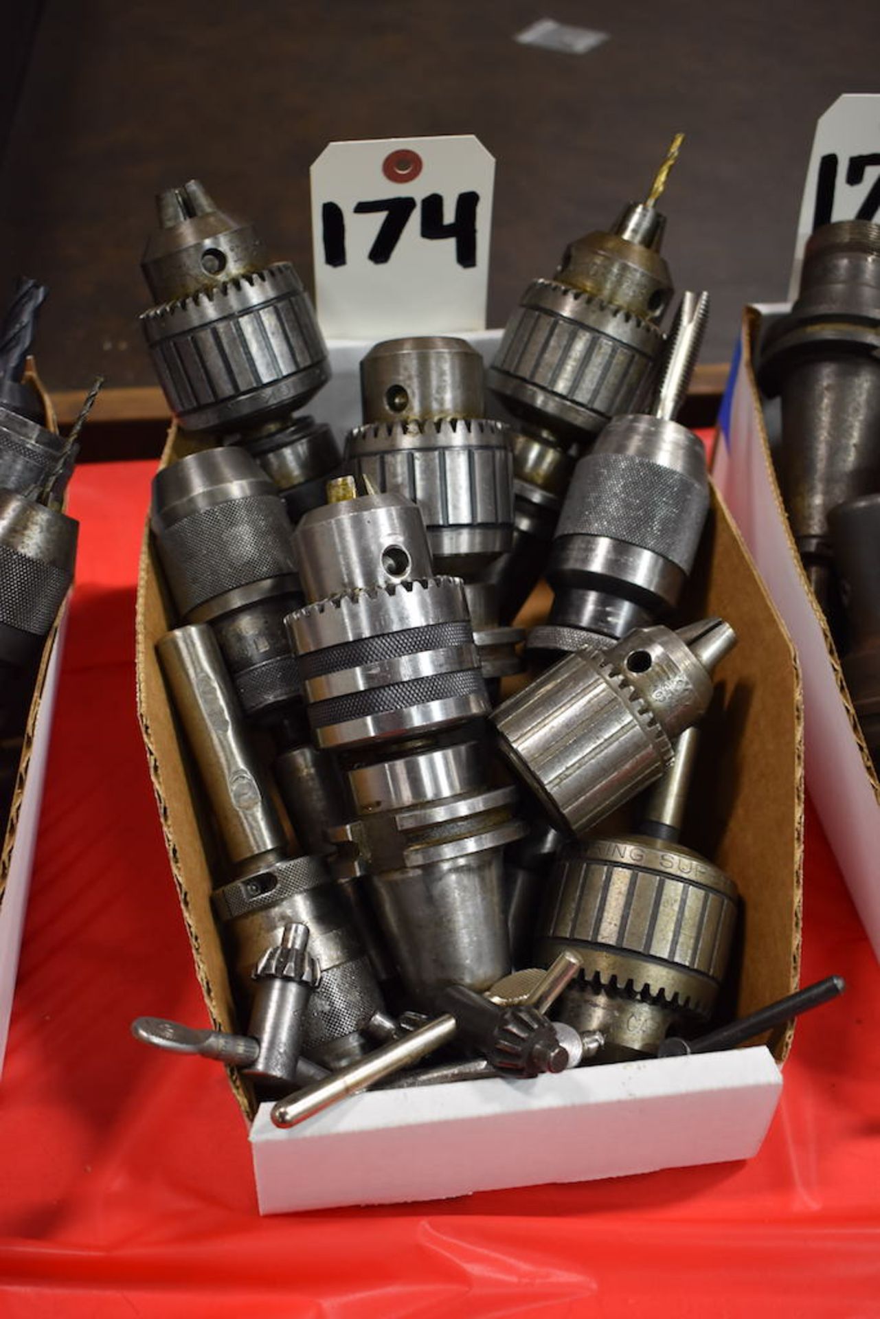 Lot: (9) Assorted Drill Chucks