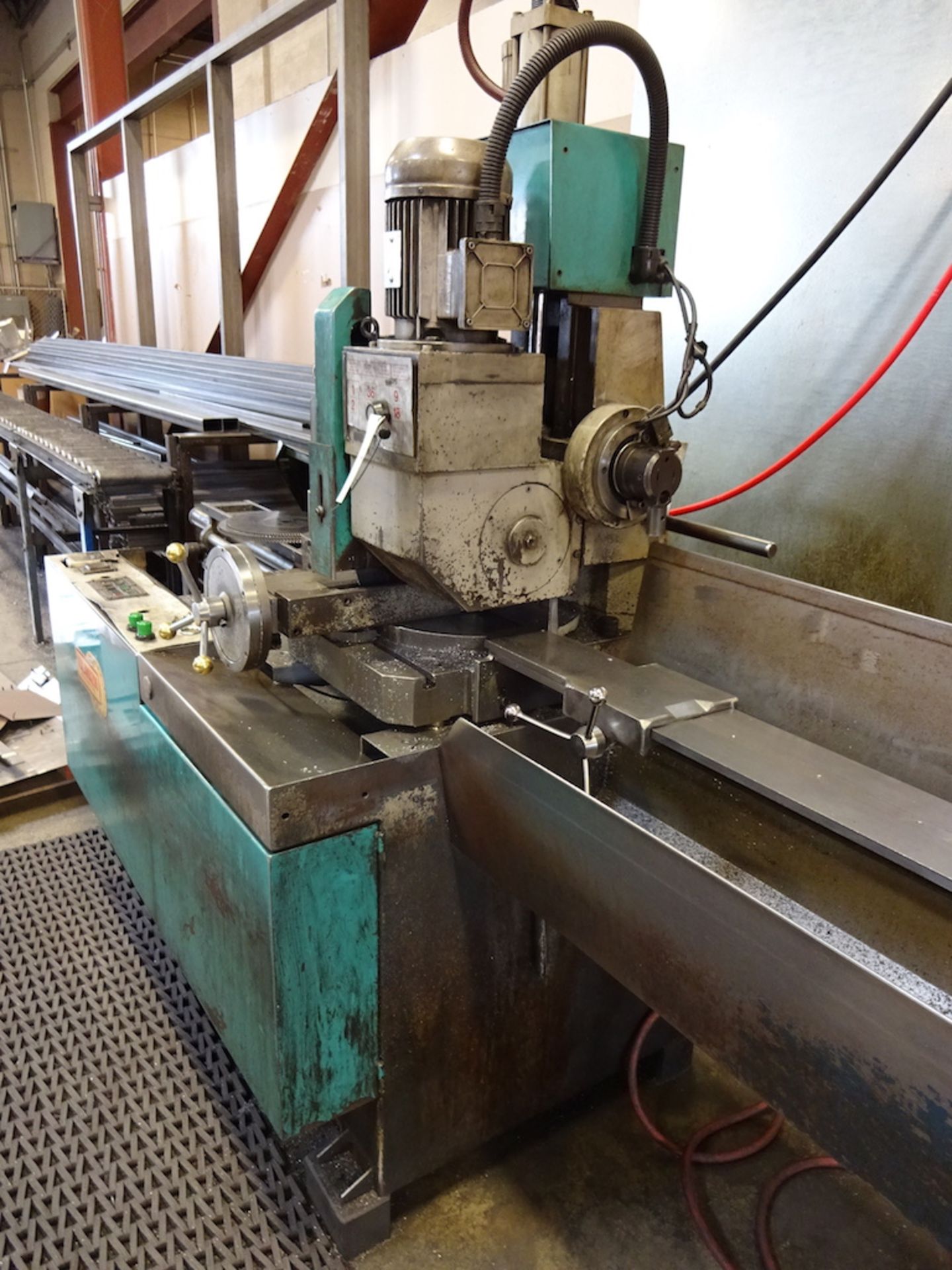 1997 Kalamazoo Model C350A Automatic Cold Saw, S/N 97003, 12 in. Roller Infeed Conveyor, 12 in. - Image 5 of 5