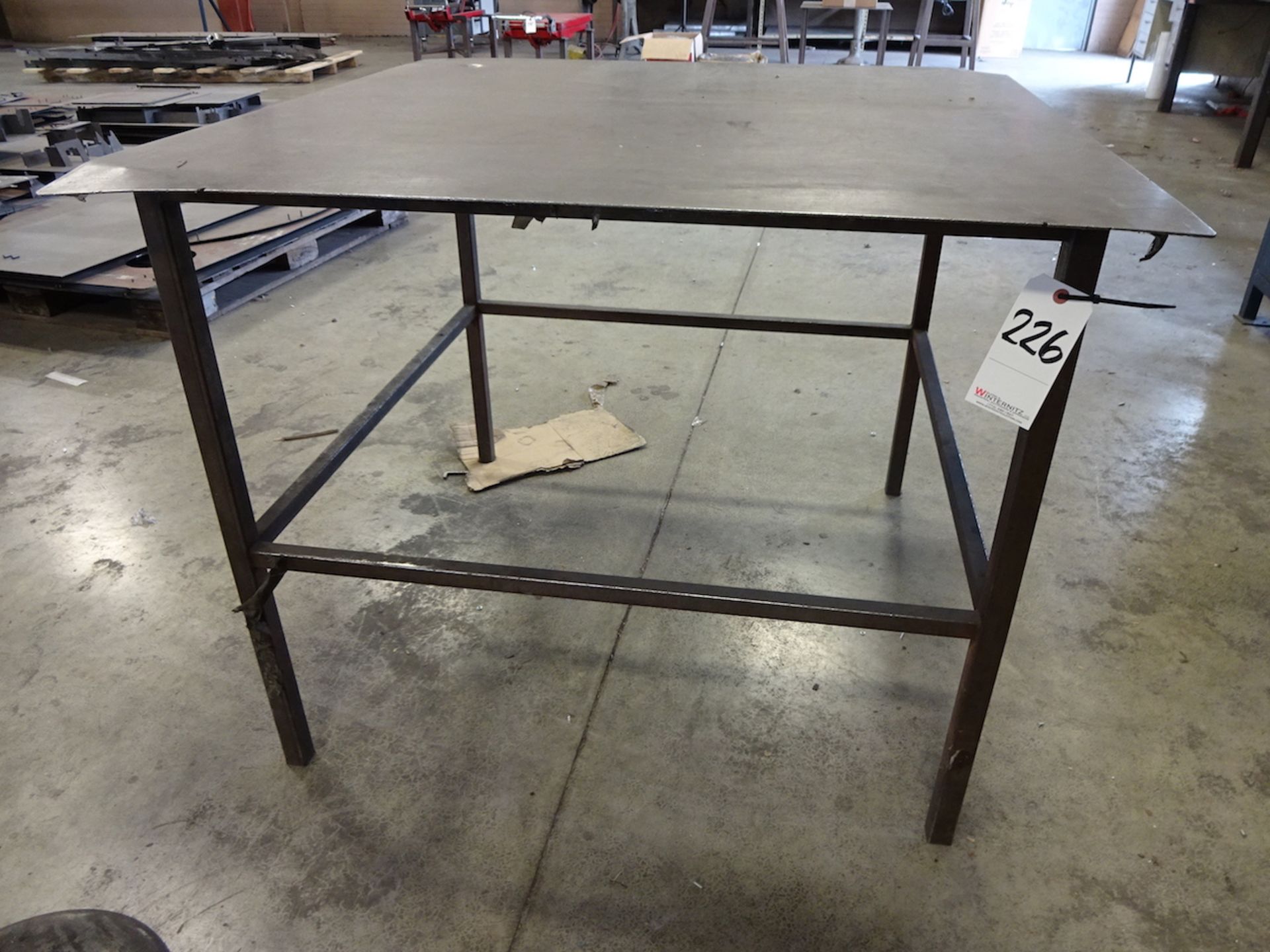 Steel Table & Shelf