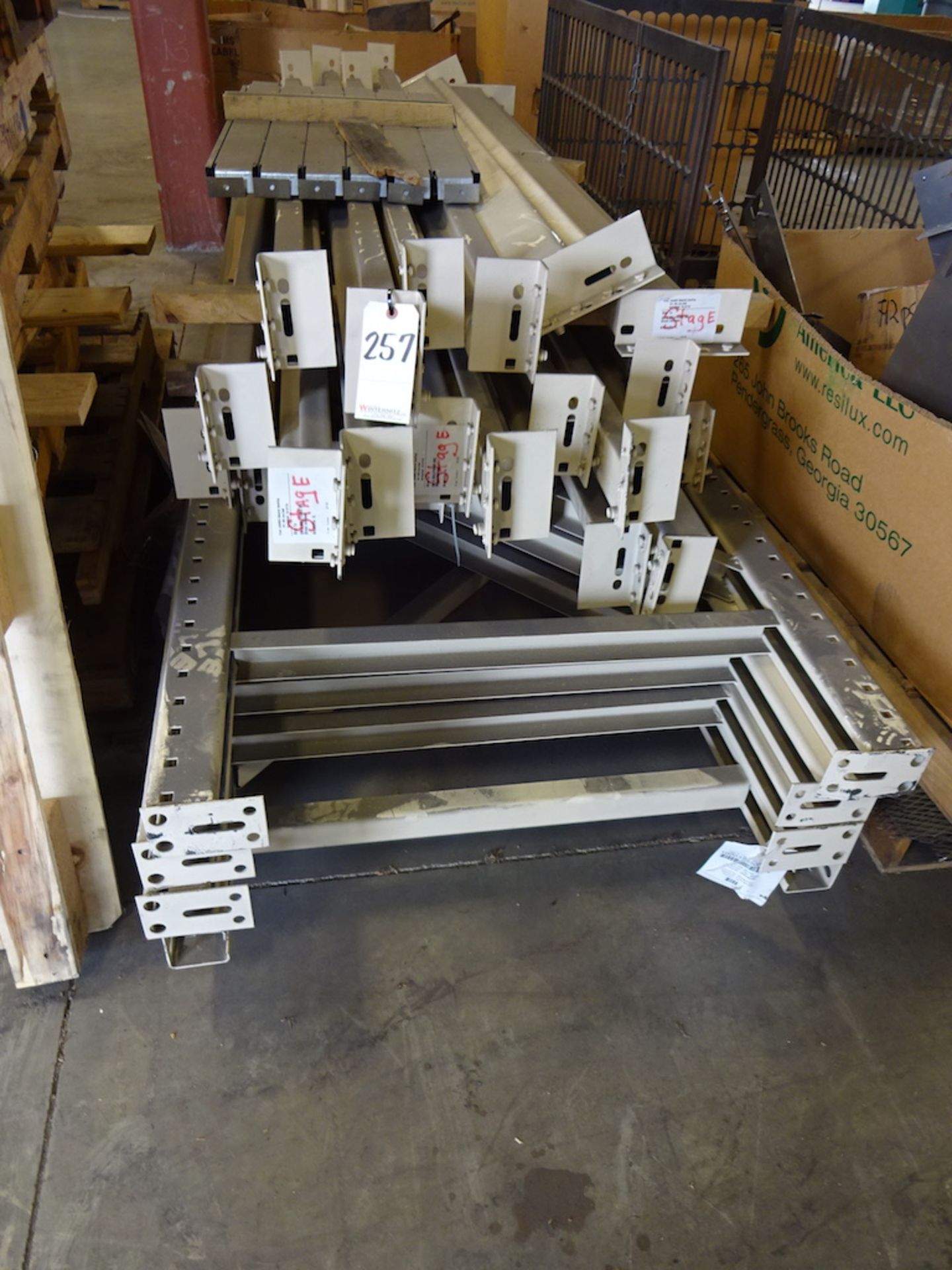 LOT: (3) Sections Adjustable Pallet Rack (disassembled)