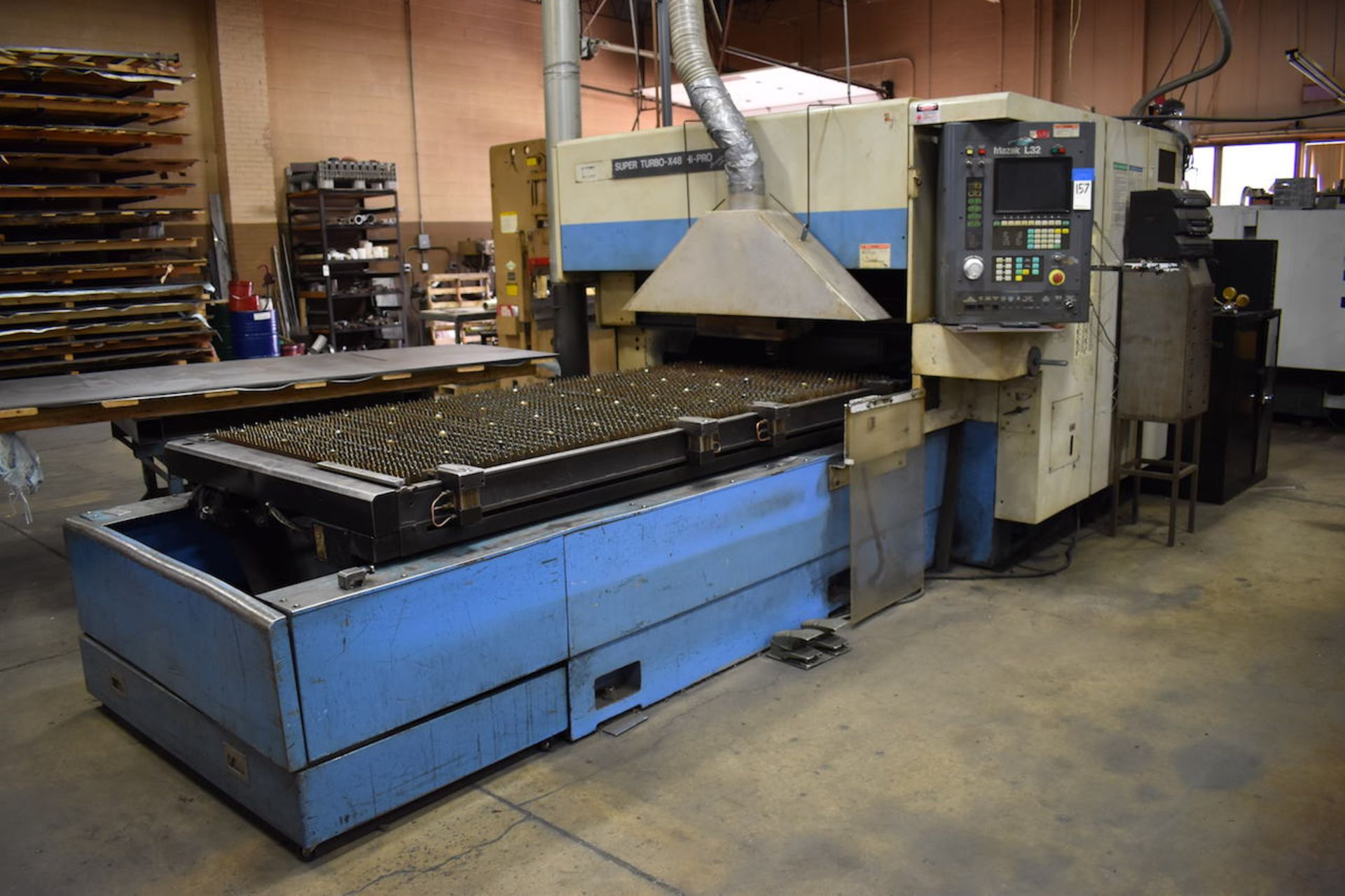 1996 Mazak Model Super Turbo X48HI-Pro Supercharged CNC Laser, S/N 120692, 2000 Watt, Mazak L-32