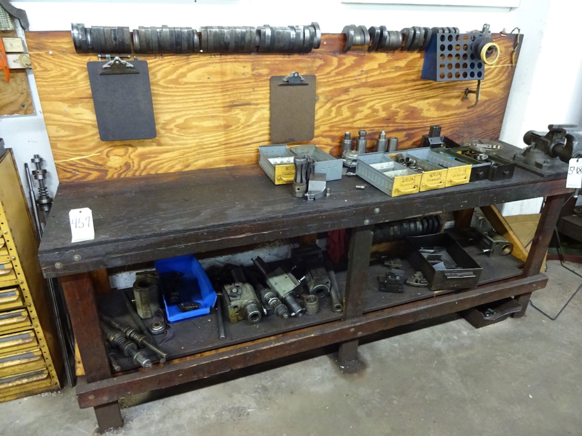 LOT: Work Bench with Assorted Greenlee Tooling