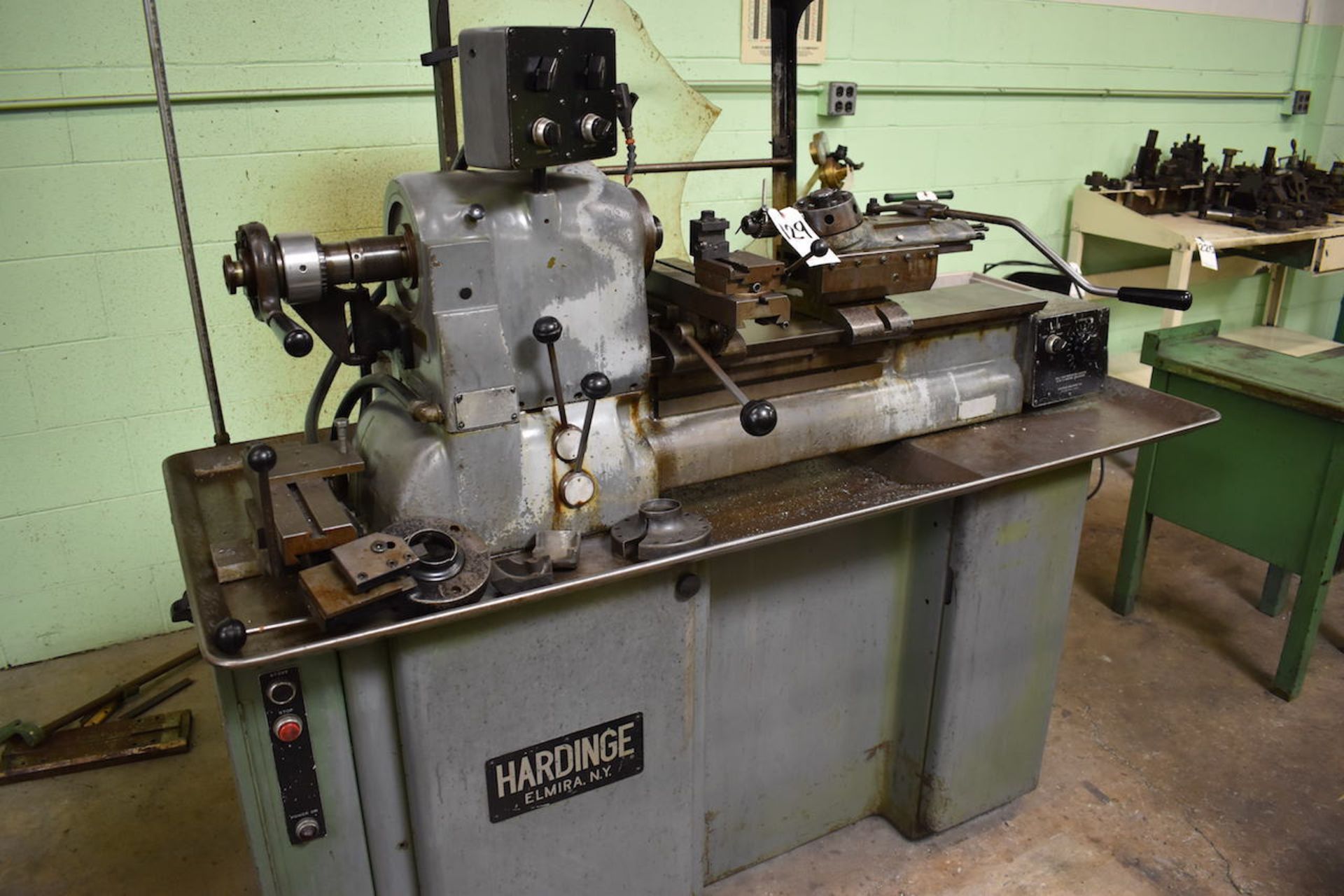 HARDINGE MODEL HC CHUCKER: S/N HC3761-N, CARRIAGE FEED