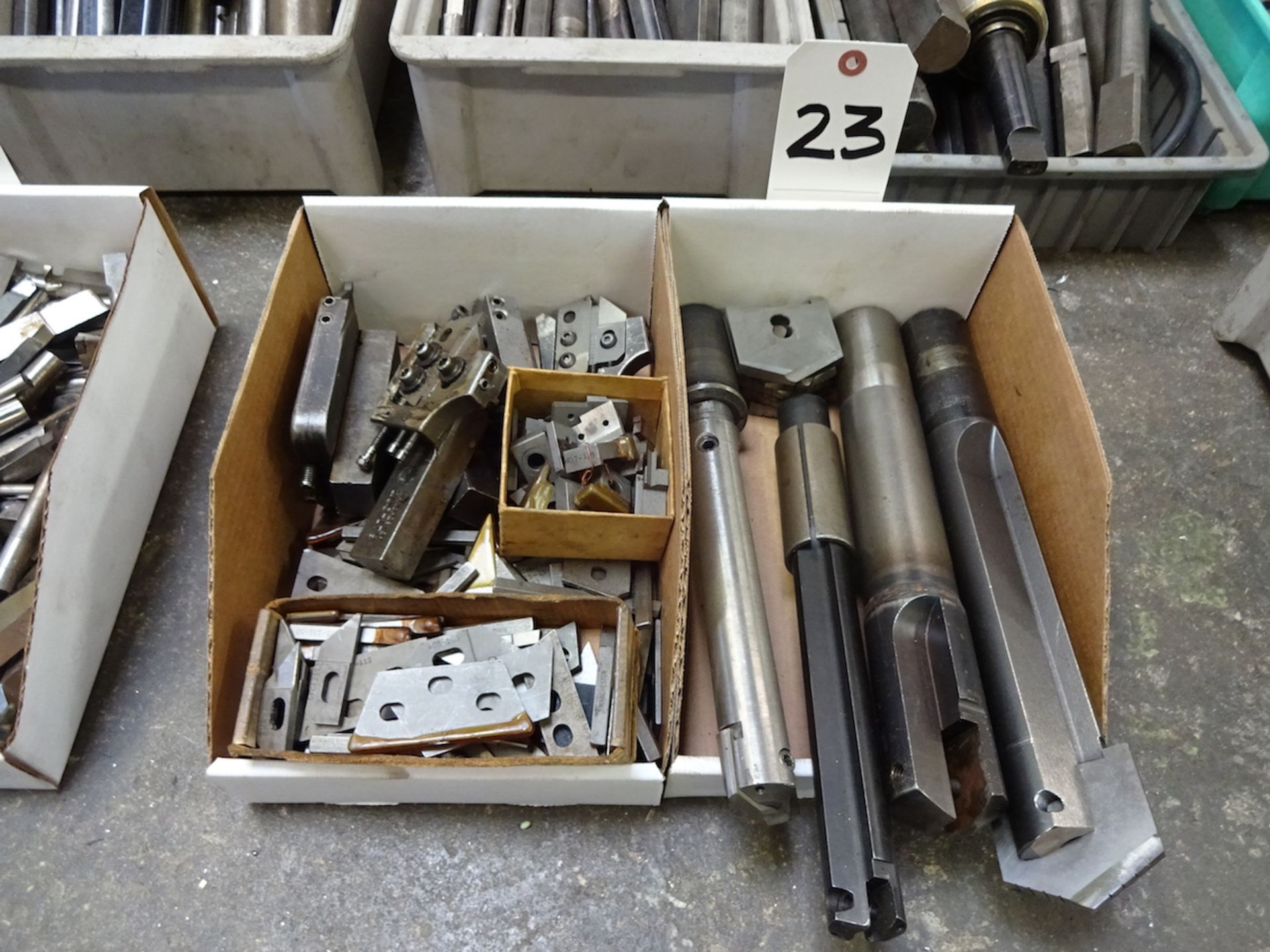 LOT: ASSORTED TOOL HOLDERS & BORING BARS IN (2) BOXES
