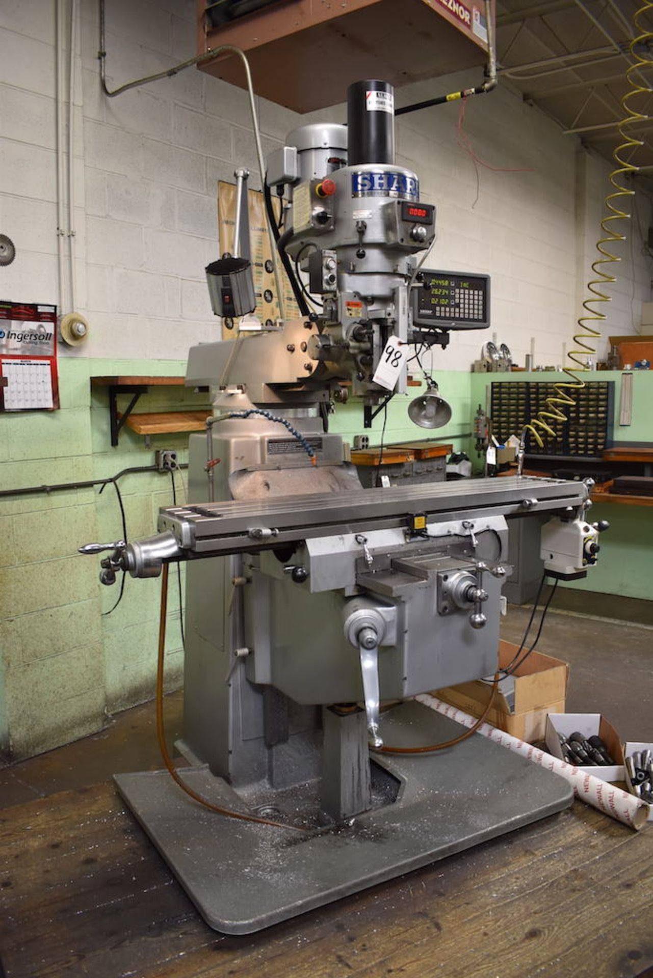 2011 SHARP 3HP MODEL TMV-K VERTICAL MILLING MACHINE: S/N 90703110