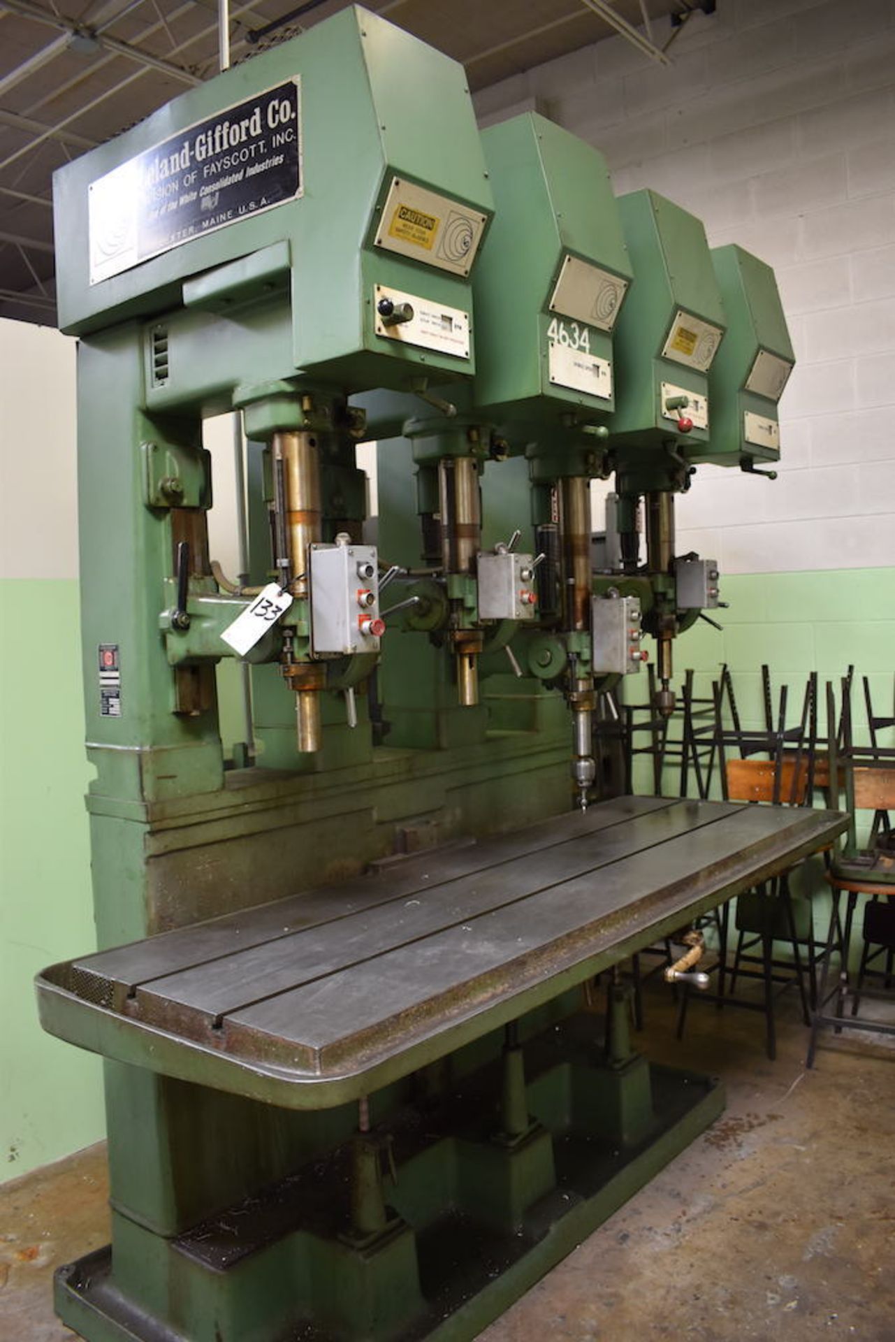 LELAND GIFFORD MODEL 2LMS 4-SPINDLE DRILL: S/N 2LMS 1200S,