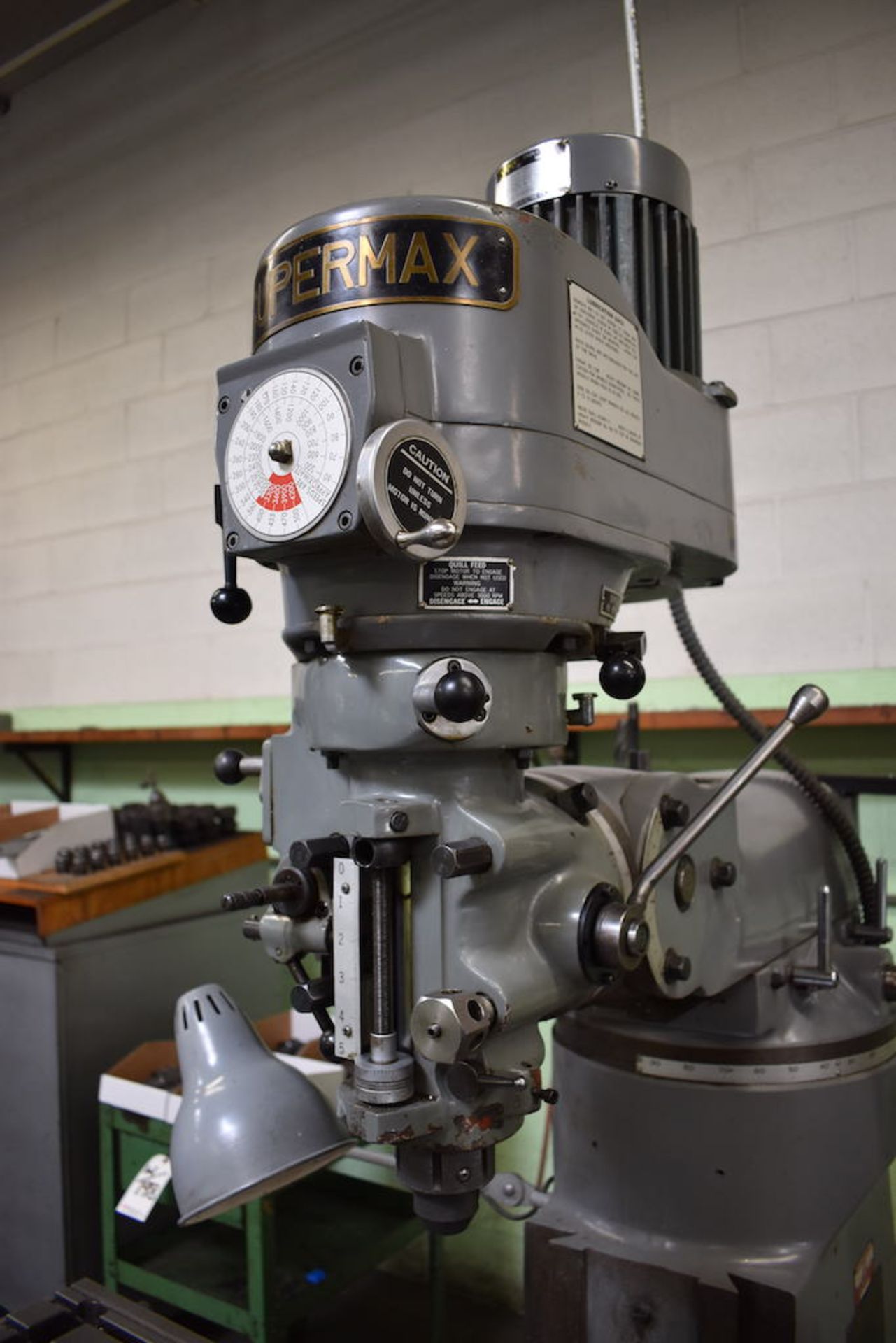 SUPERMAX 2HP MODEL YC 1-1/2VS VERTICAL MILLING MACHINE: S/N 0711593 - Image 3 of 8