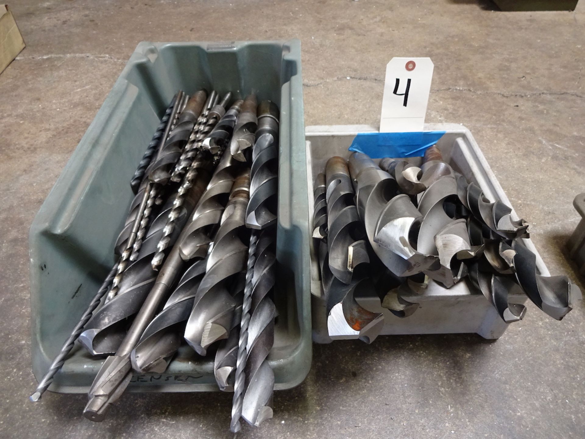 LOT: ASSORTED DRILLS IN (2) BINS