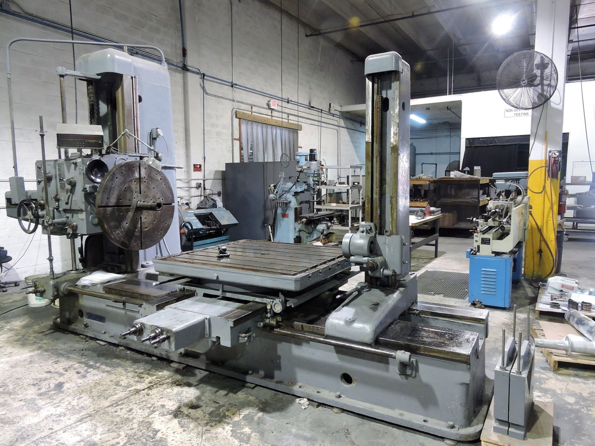 4" Union Model BFT-100II Table Type Horizontal Boring Mill, Built in Rotary Table,