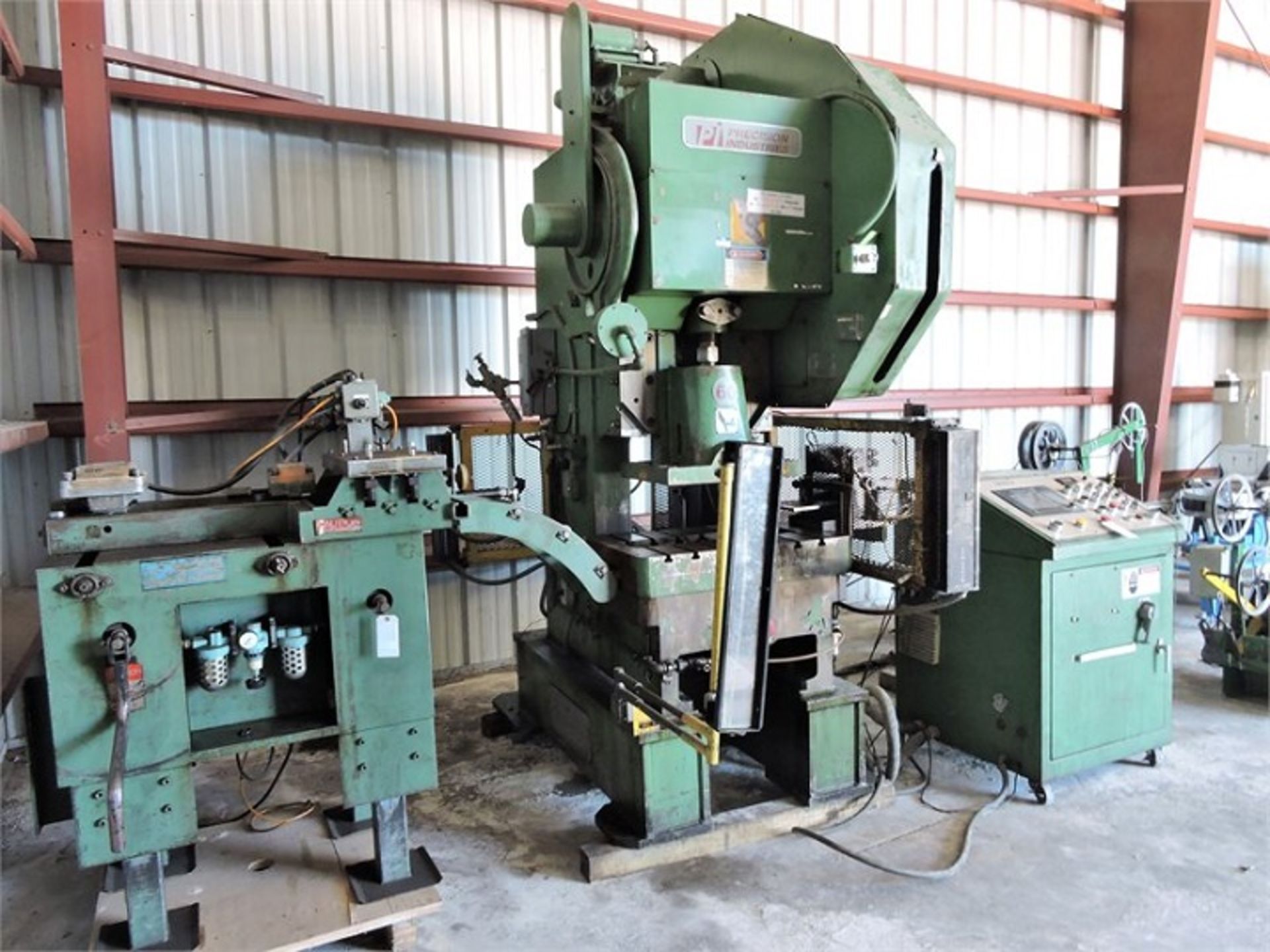 60 Ton Precision Industries Model 60 NGPHS Gap Frame Punch Press (1999), Press Line - Image 2 of 5