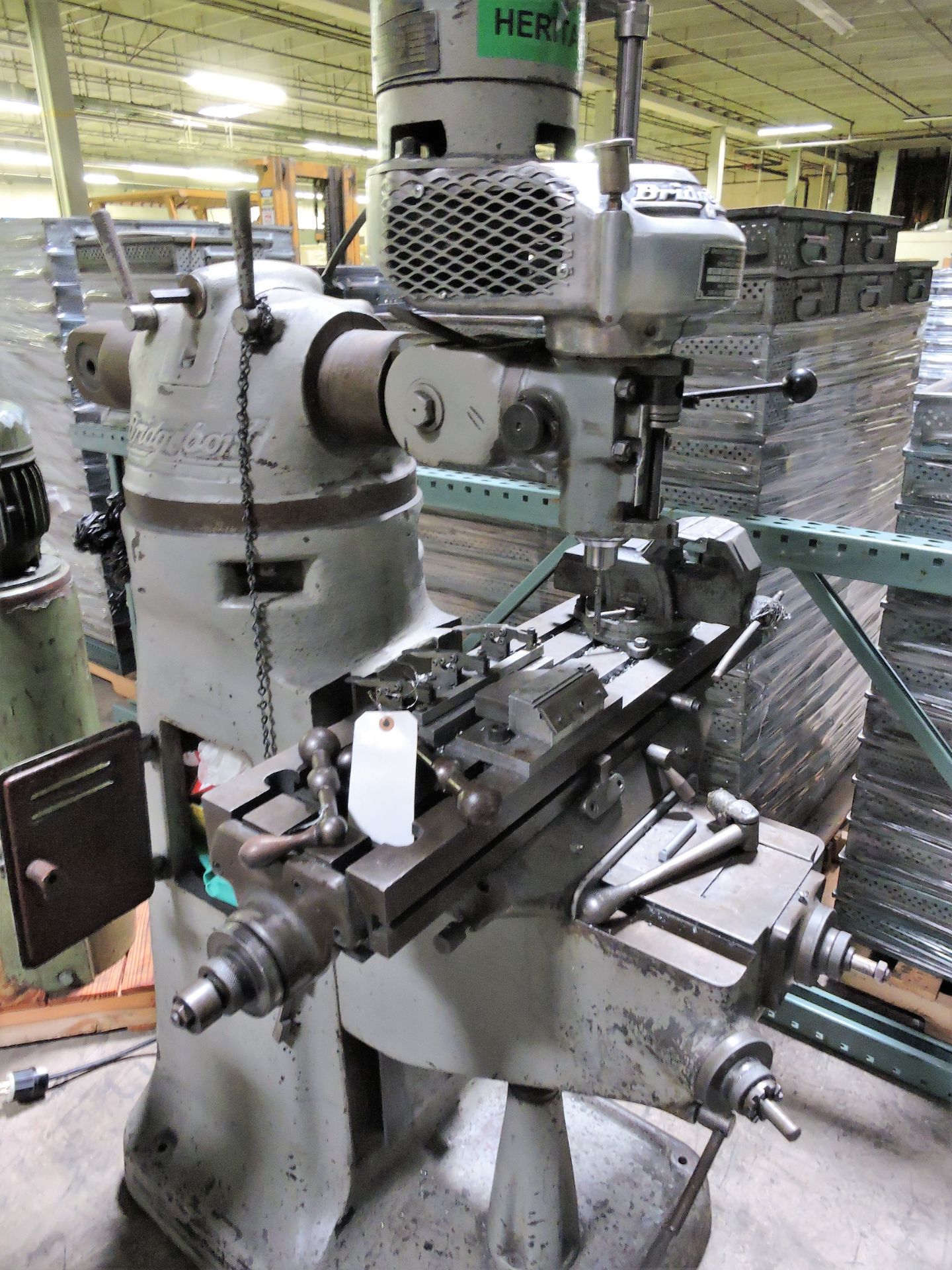 Bridgeport M Head 1/2 HP Head Vertical Milling Machine, 9" x 36" Table(Miami Lakes, , FL) - Image 6 of 6