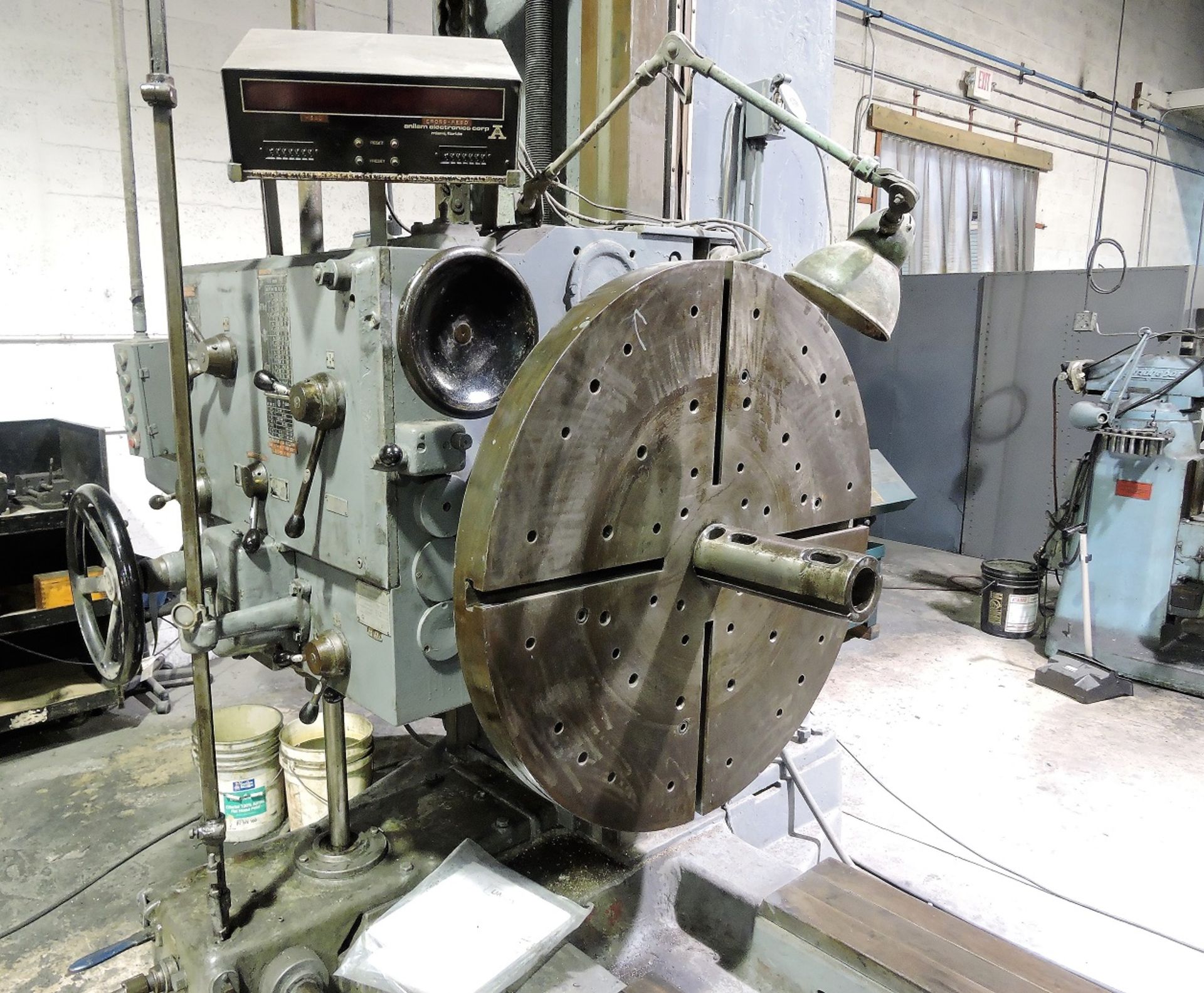 4" Union Model BFT-100II Table Type Horizontal Boring Mill, Built in Rotary Table, - Image 6 of 8