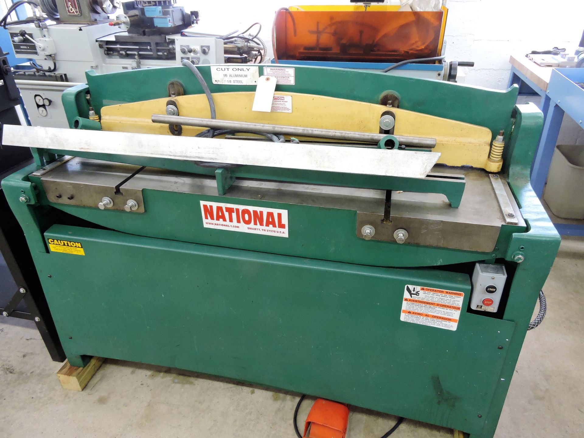 National Model NH5210 10 Gauge x 52" Hydraulic Power Shear S/n 480605 (Deerfield Beach , FL) - Image 2 of 3