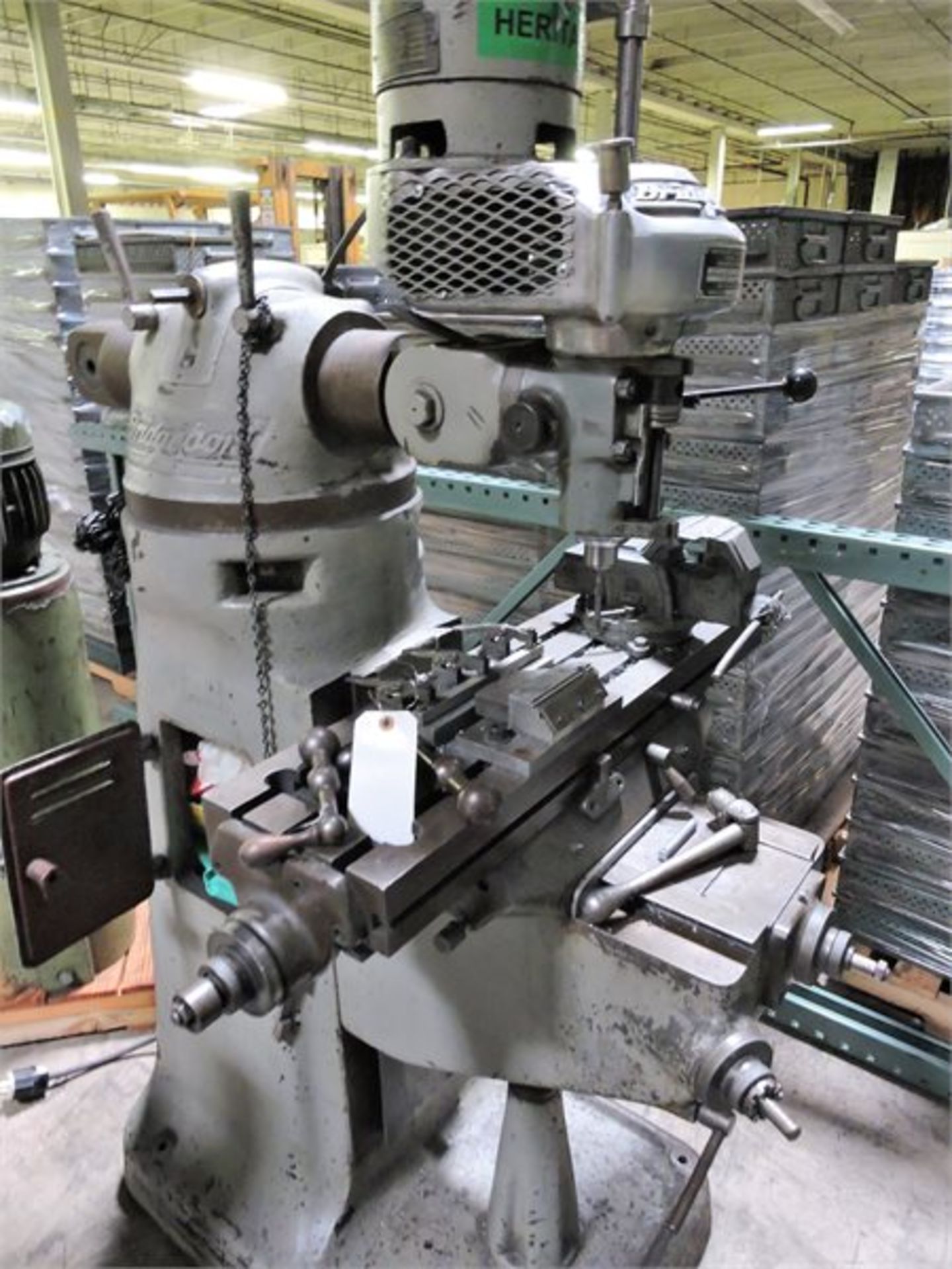 Bridgeport M Head 1/2 HP Head Vertical Milling Machine, 9" x 36" Table(Miami Lakes, , FL) - Image 3 of 6