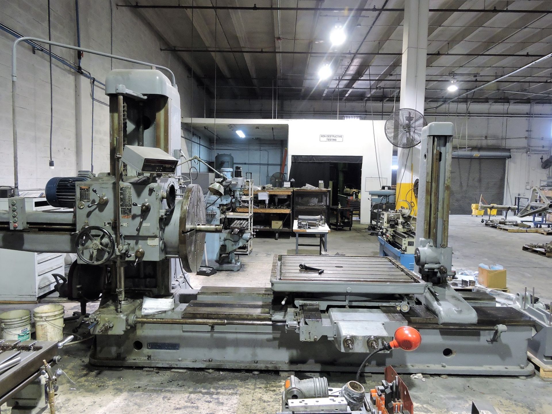 4" Union Model BFT-100II Table Type Horizontal Boring Mill, Built in Rotary Table, - Image 3 of 8