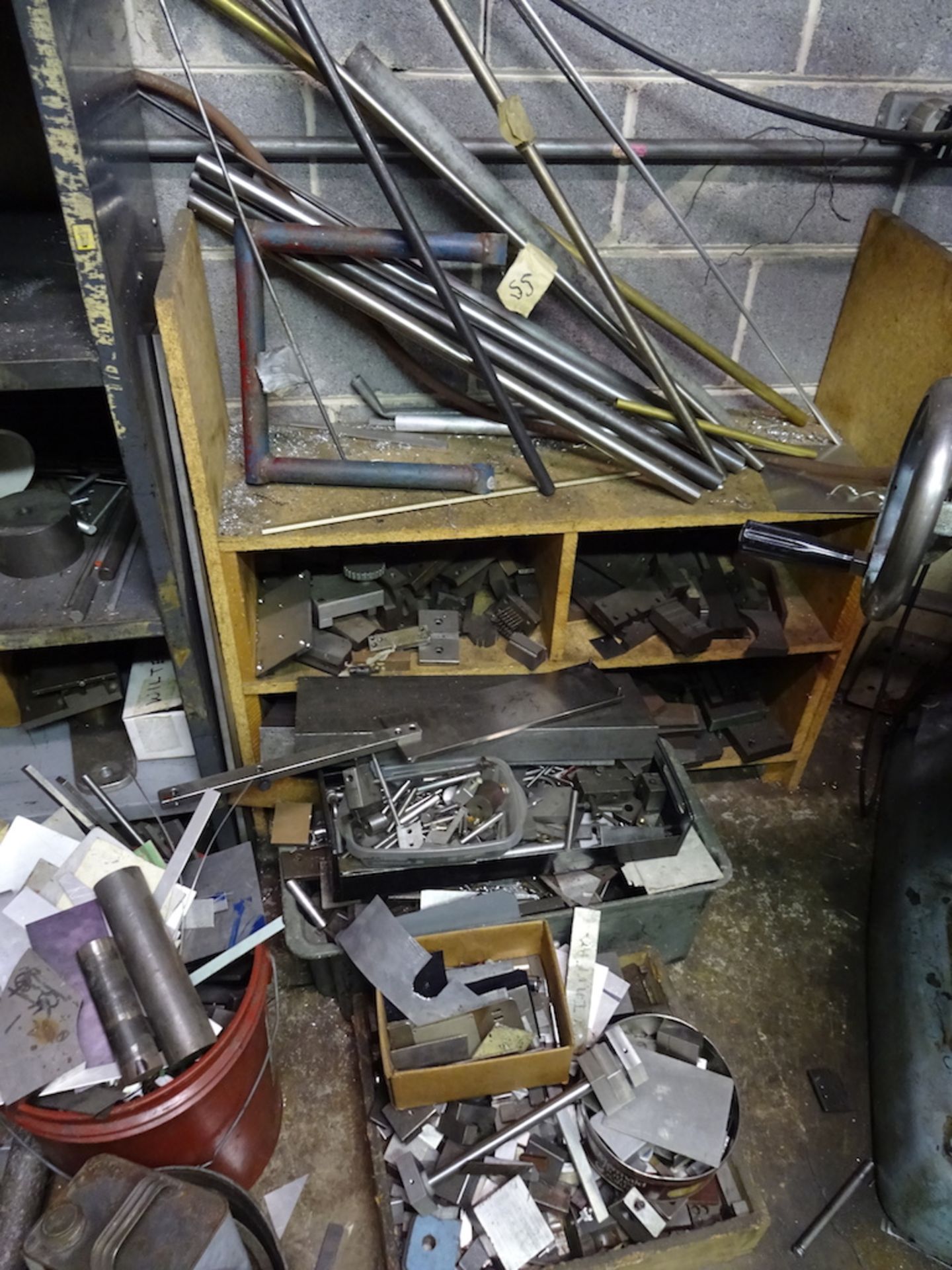 LOT: ASSORTED STEEL ON SHELF, IN CORNER & THROUGHOUT SHOP - Image 2 of 3