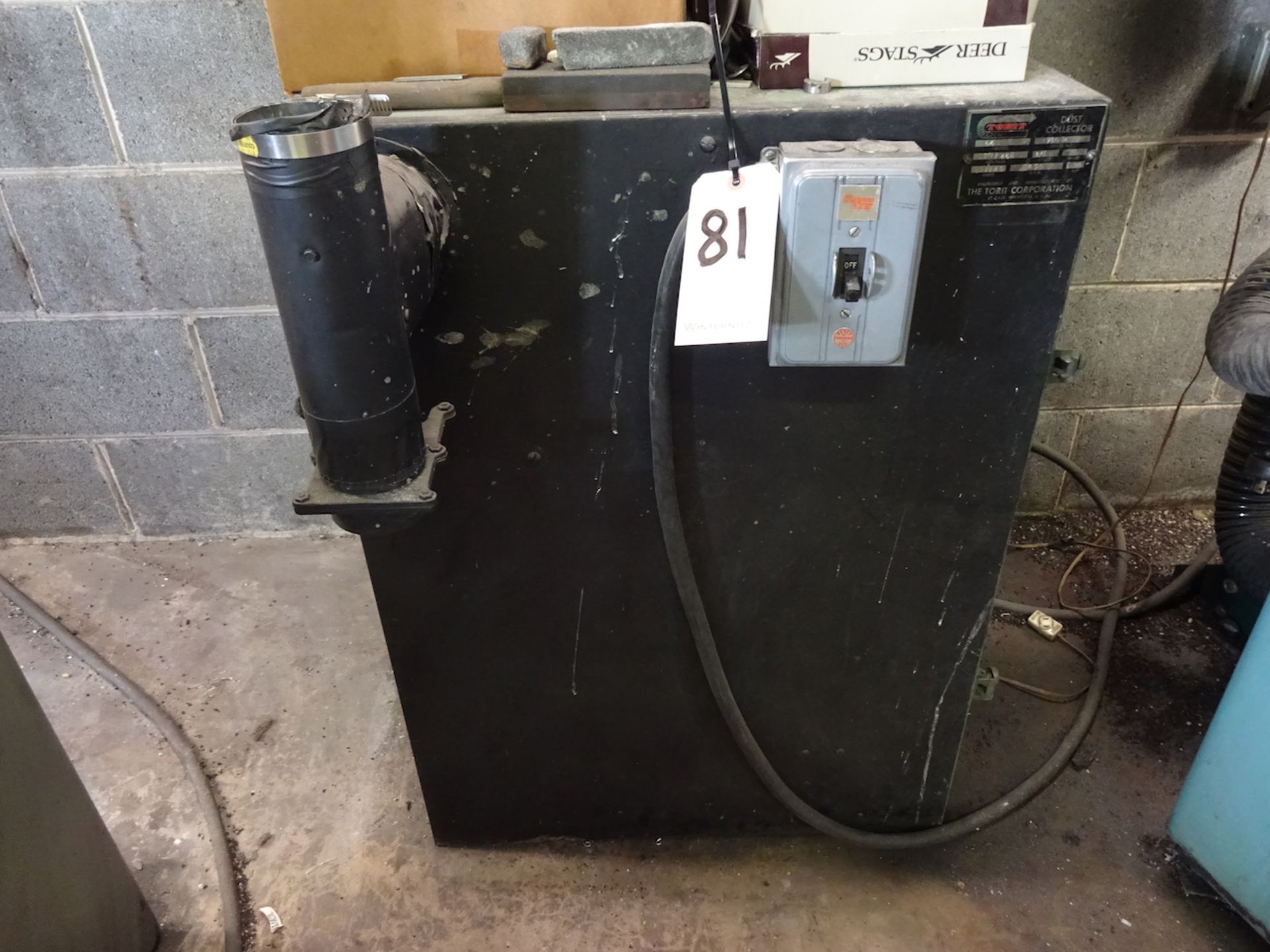 TORIT MODEL 64 DUST COLLECTOR: S/N 73016, 3450 RPM, 3/4HP