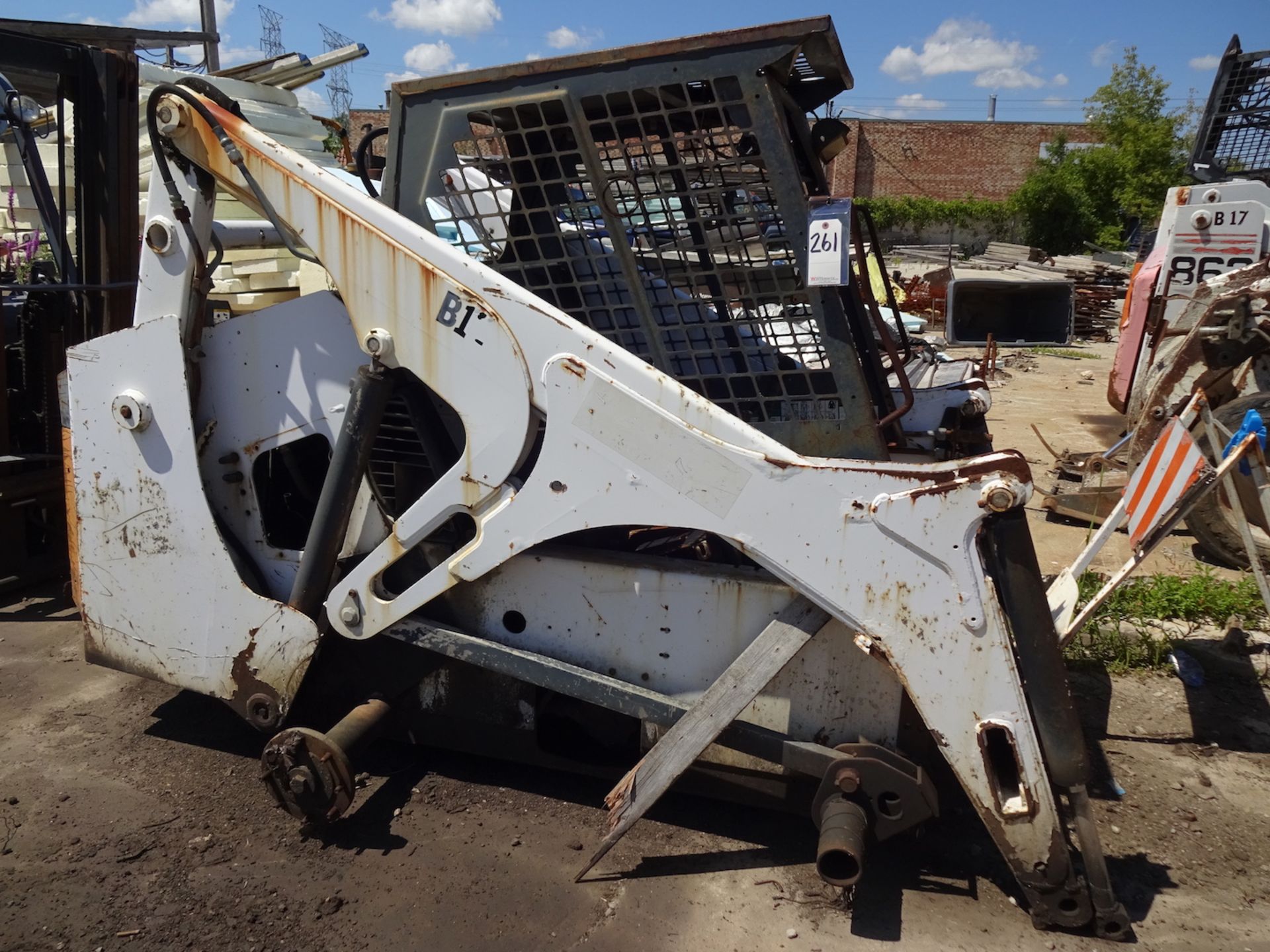 BOBCAT MODEL 773, FOAM TIRES, NO BUCKET, S/N: 509650795 AS IS, CONDITION UNKNOWN, PLEASE PLAN ON