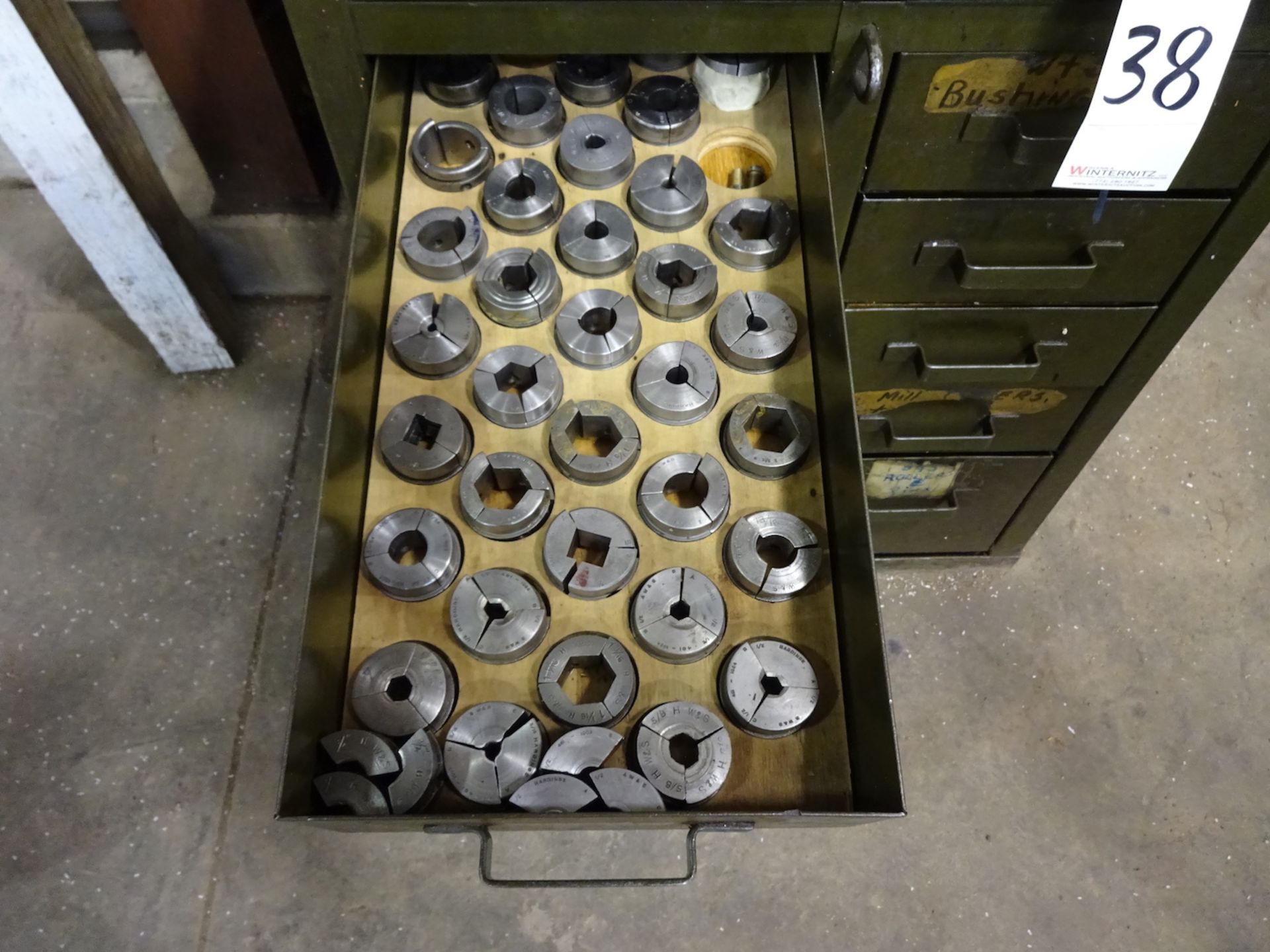 LOT: Warner & Swasey Collet Pads, Chasers, Bushings, etc. - Image 3 of 4