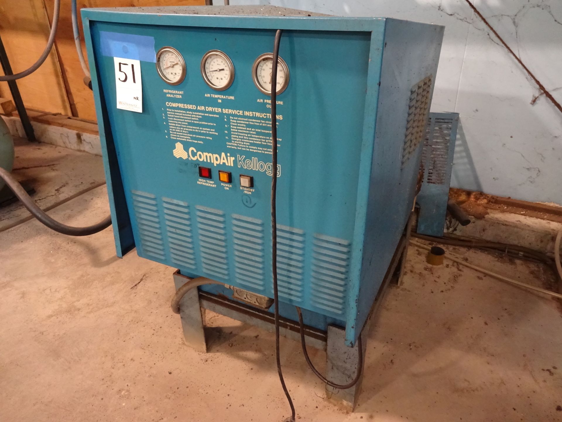 Compair Kellogg Refrigerated Air Dryer (needs repair)