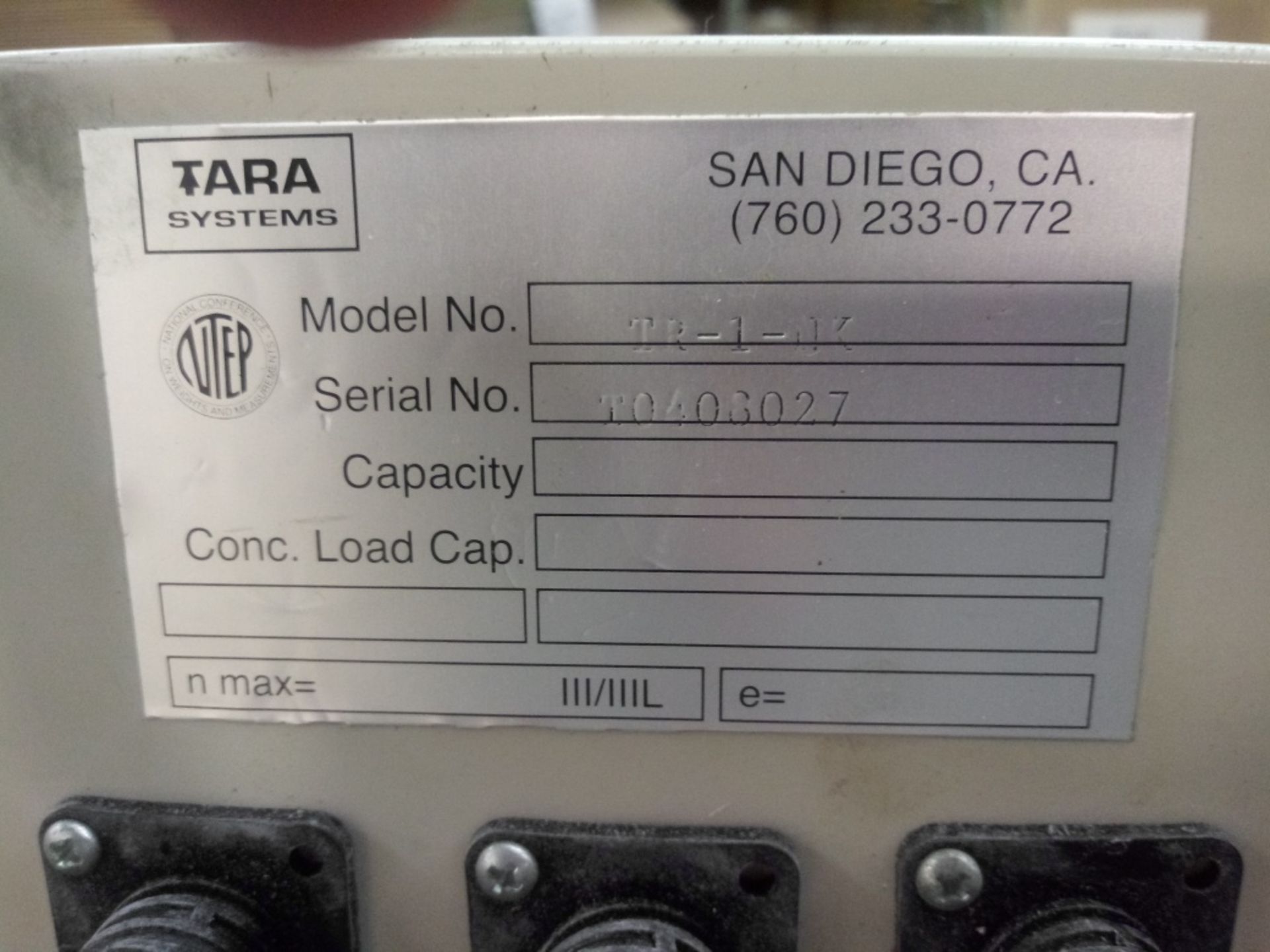 Tara Model TR-1-NK Truck Scale System with led indicator,6 scales and cabinet - Image 2 of 4