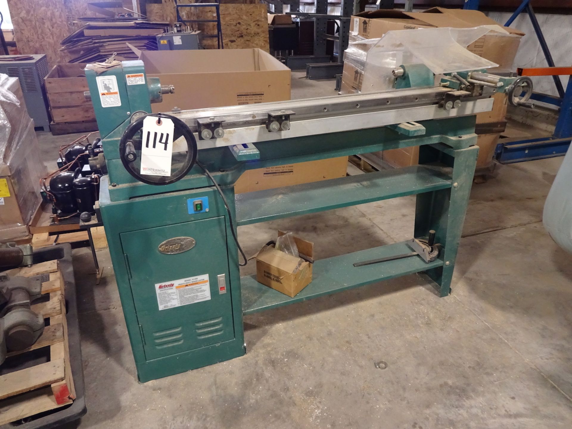 Grizzly Model G1495 Heavy Duty Wood Lathe, S/N 002761 (2006)