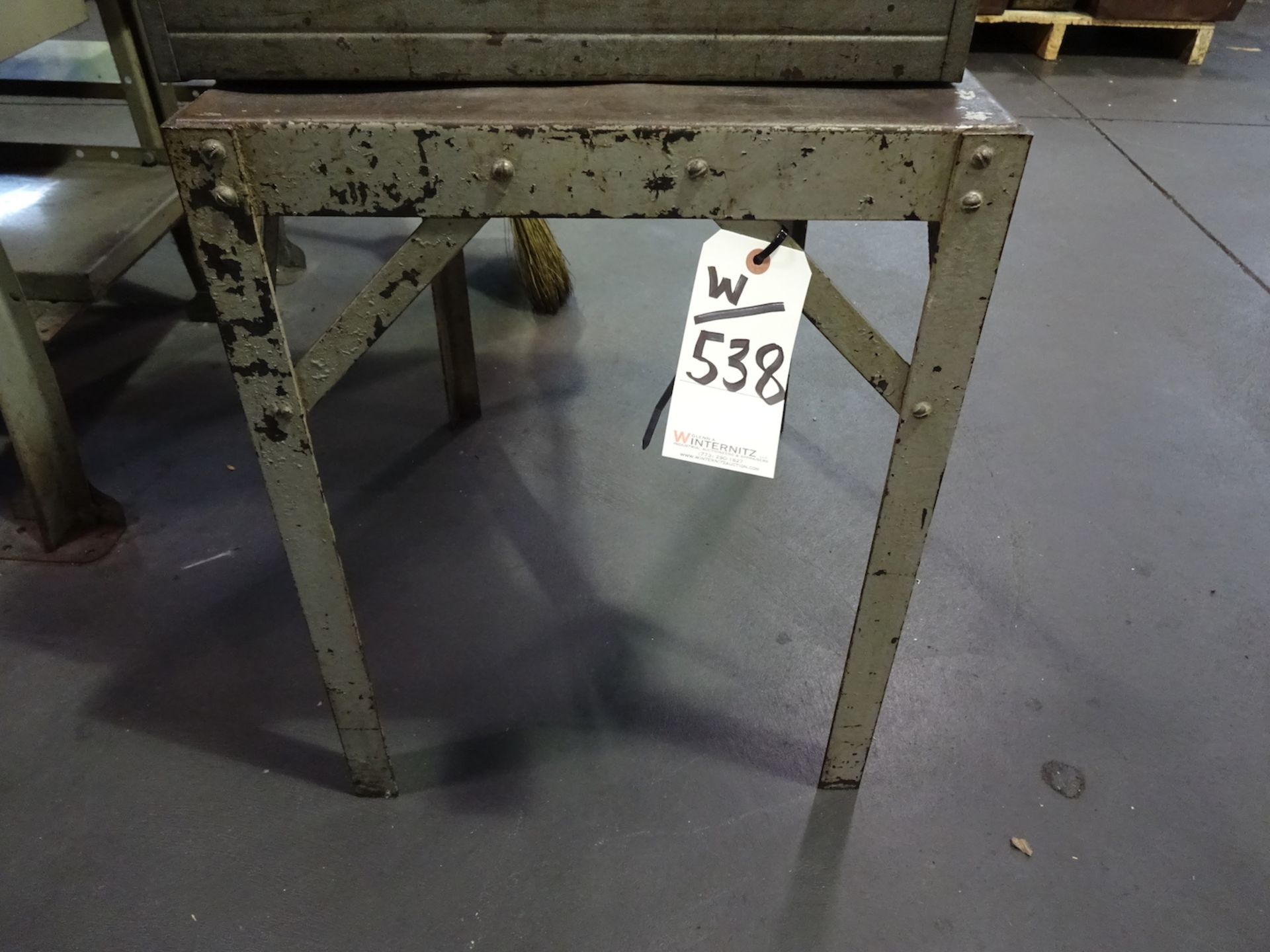LOT: (2) Assorted Steel Tables - Image 2 of 2
