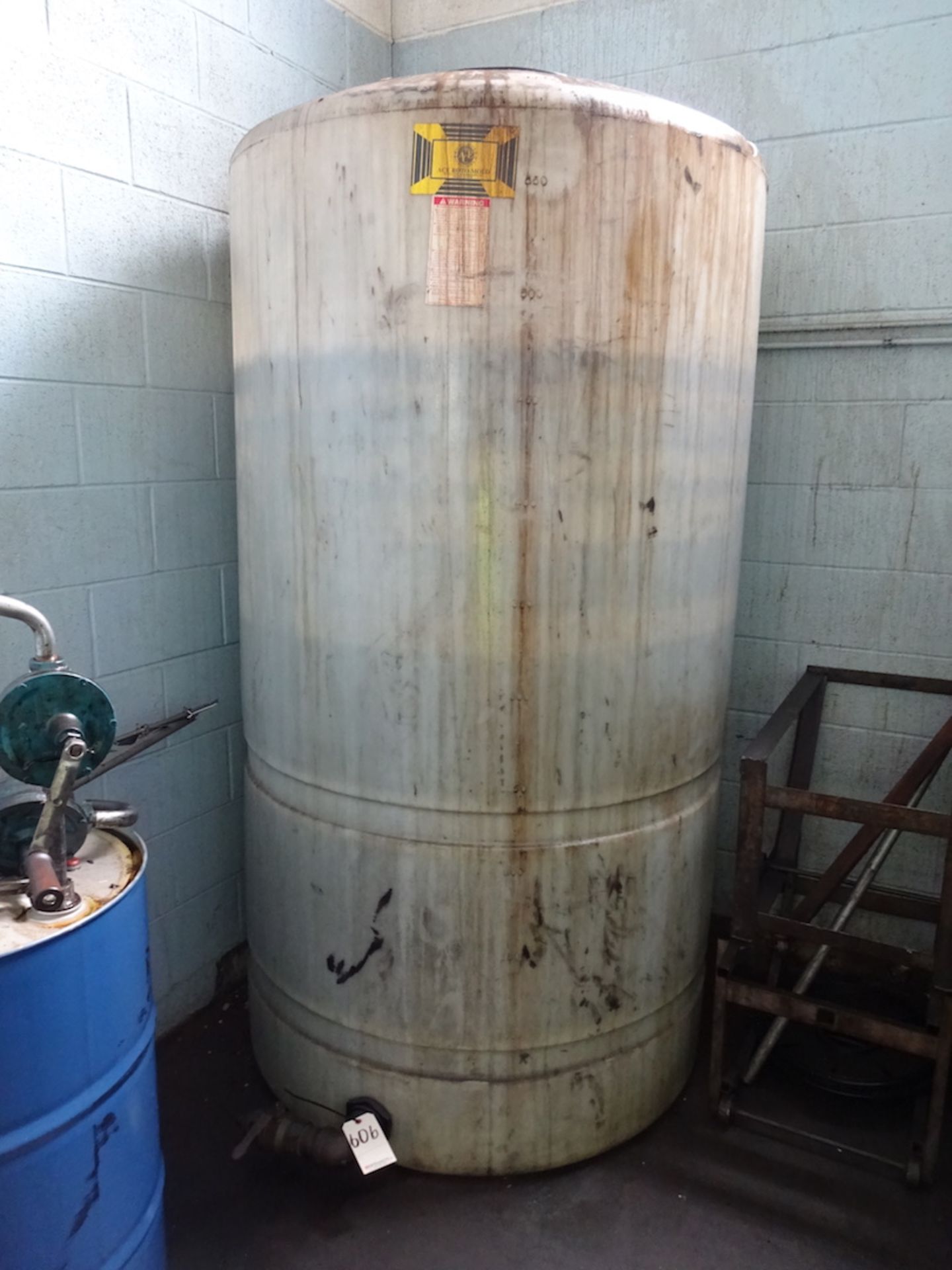 LOT: (2) Ace Roto-Mold 600 Gallon Plastic Liquid Holding Tanks