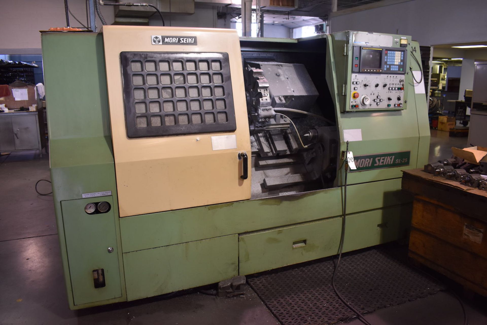 Mori Seiki Model SL-25B5 CNC Turning Center, S/N 3270 (1989), Fanuc Series O-T CNC Control, 10 in. - Image 2 of 7