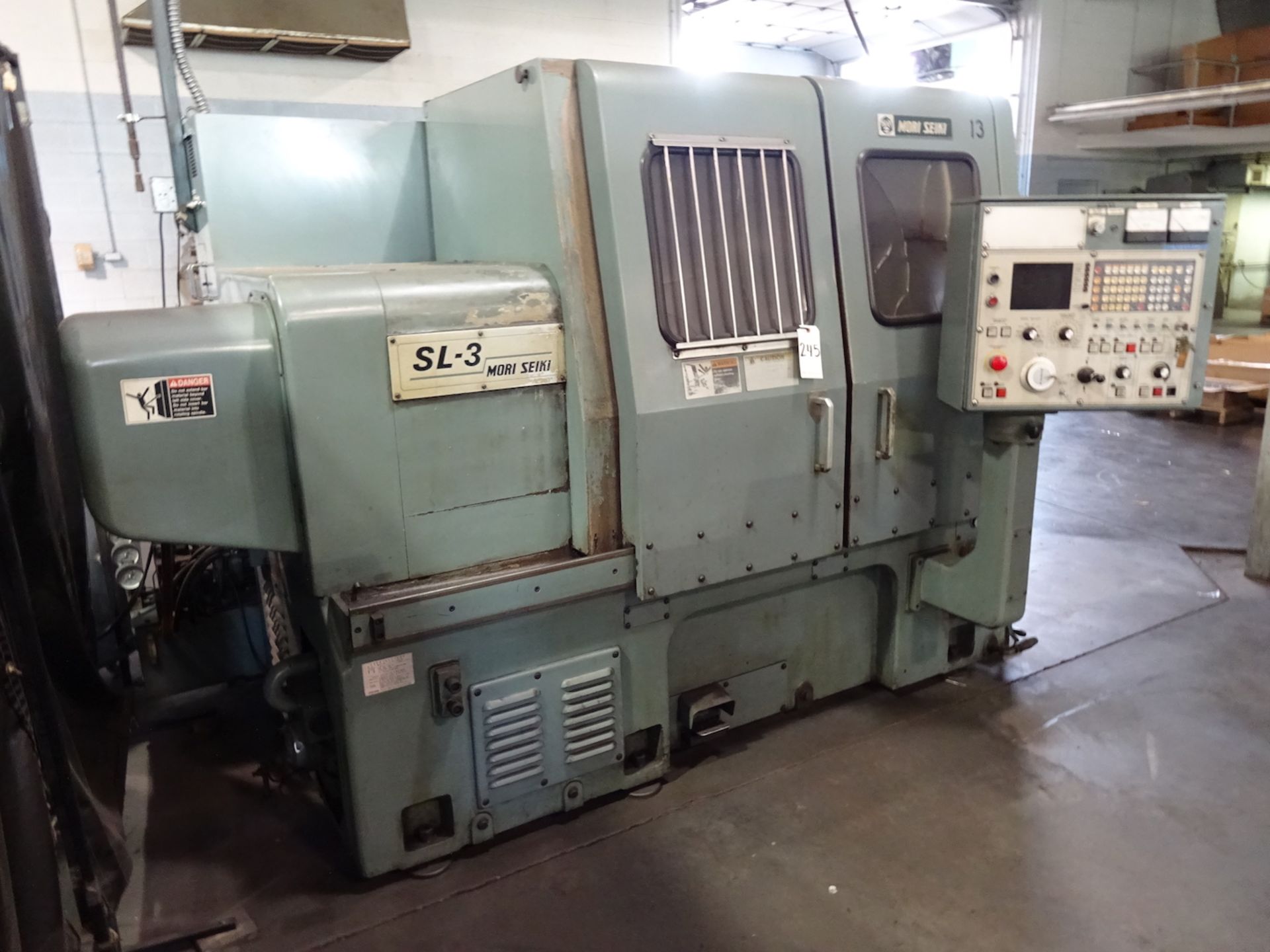 Mori Seiki Model SL-3A CNC Turning Center, S/N 1686, 8 in. 3-Jaw Chuck, 8 Station Turret, Tailstock