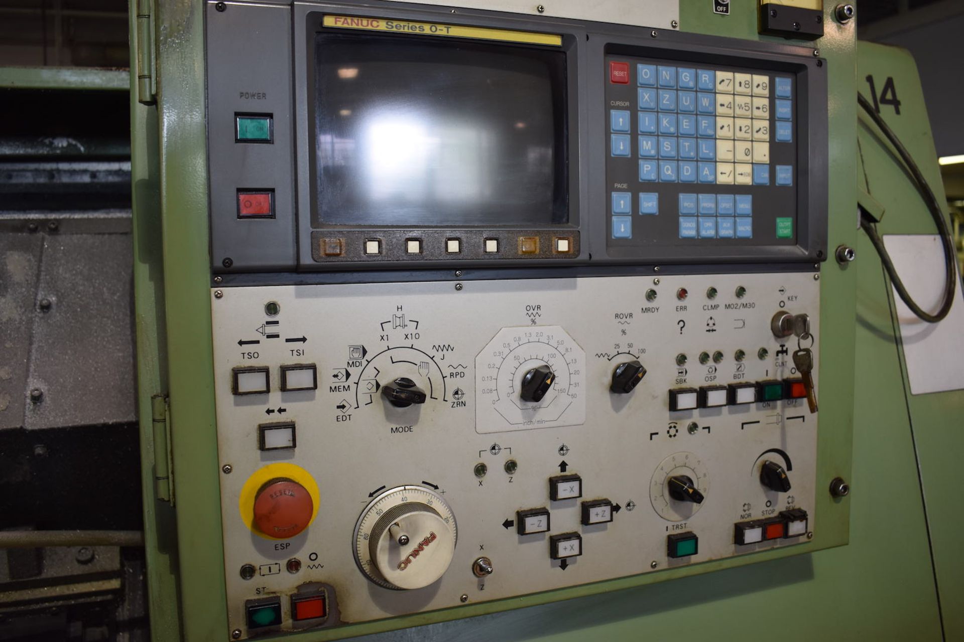 Mori Seiki Model SL-25B5 CNC Turning Center, S/N 3270 (1989), Fanuc Series O-T CNC Control, 10 in. - Image 6 of 7