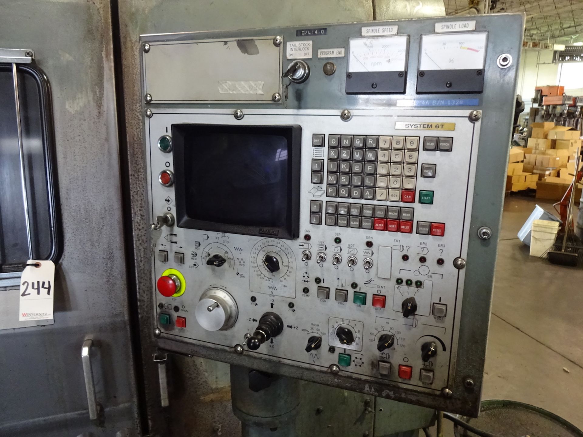 Mori Seiki Model SL-4A CNC Turning Center, S/N 1328 (1984), Fanuc System 6-T CNC Control, 10 Station - Image 4 of 14