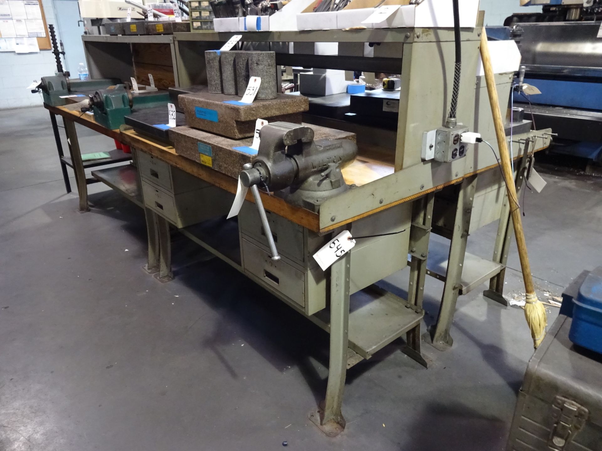 Maple Top Work Bench, with Wilton Vise