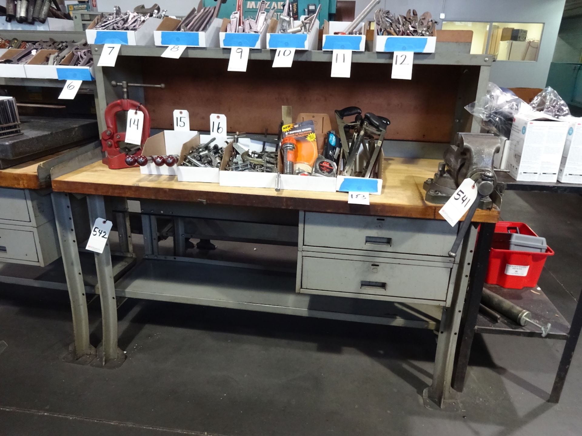 Maple Top Work Bench, with Wilton Bench Vise