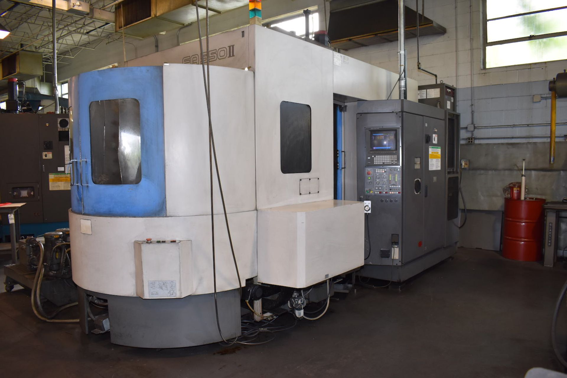 Toyoda Model FA550 II CNC Horizontal Machining Center, S/N NM8094 (1997), (2) 21.5 in. x 21.5 in. (