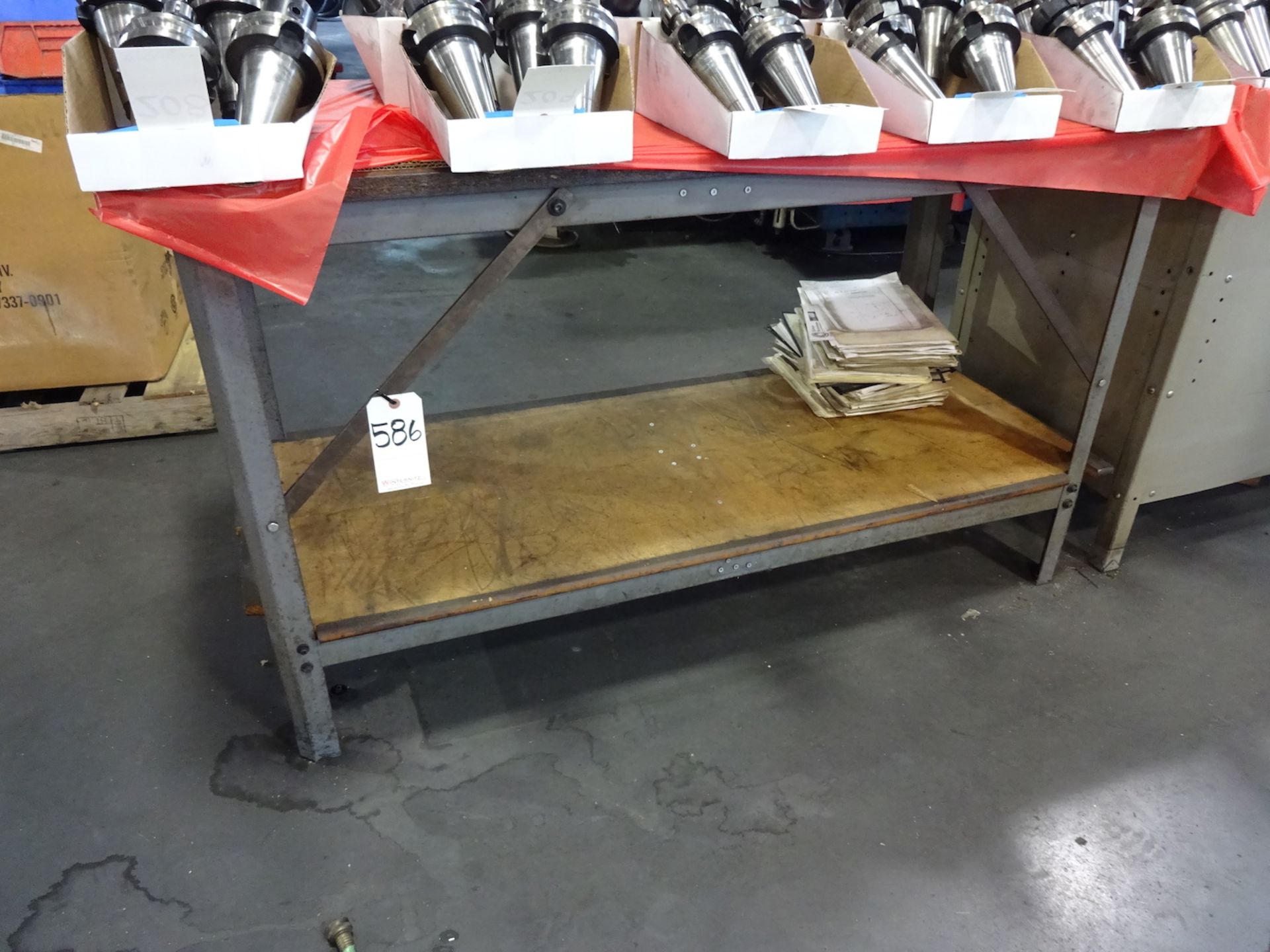 LOT: (2) Steel Benches, Steel Storage Cabinet