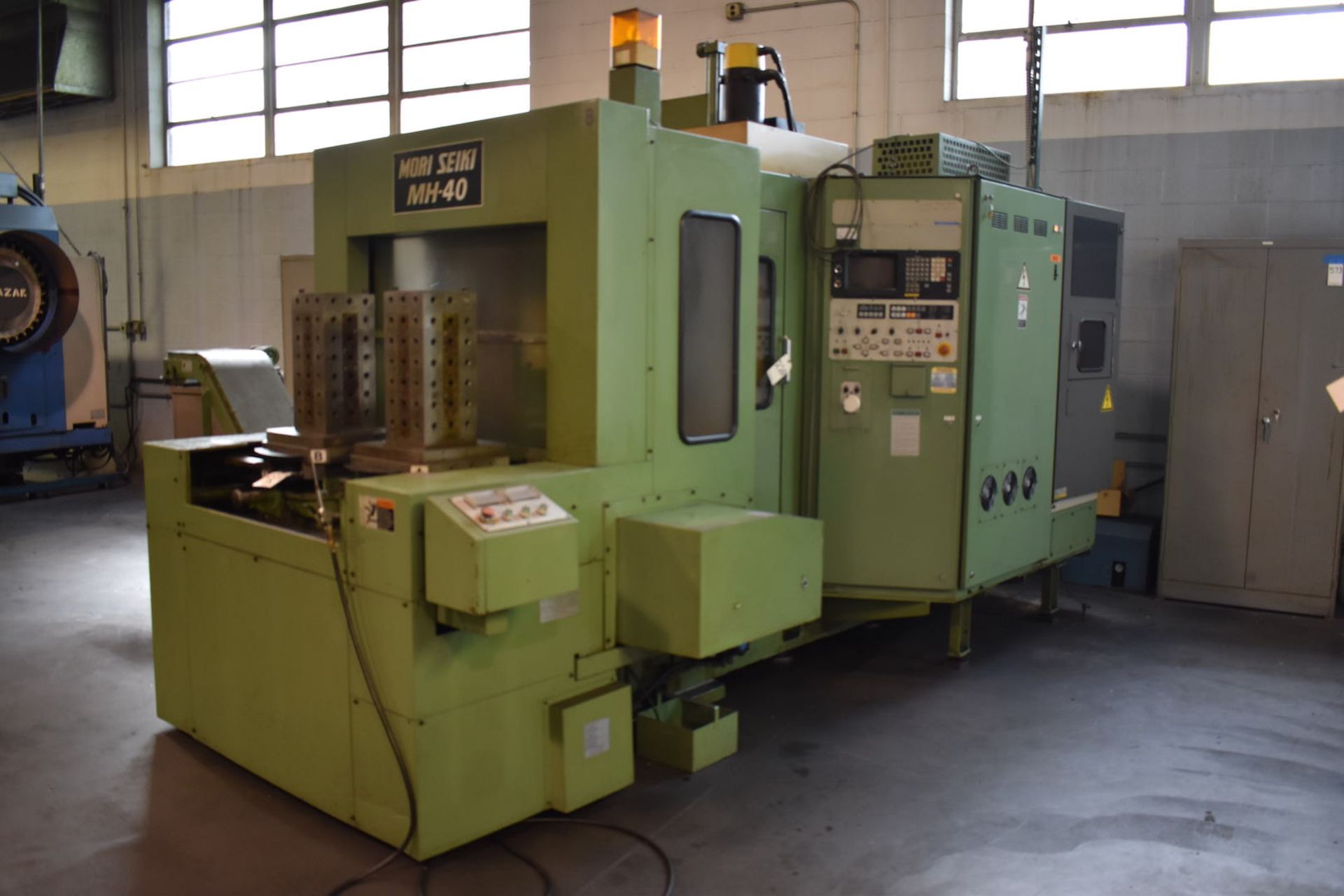 Mori Seiki Model MH-40 CNC Horizontal Machining Center, S/N 76 (1984), Fanuc System 11-M Control, - Image 2 of 10