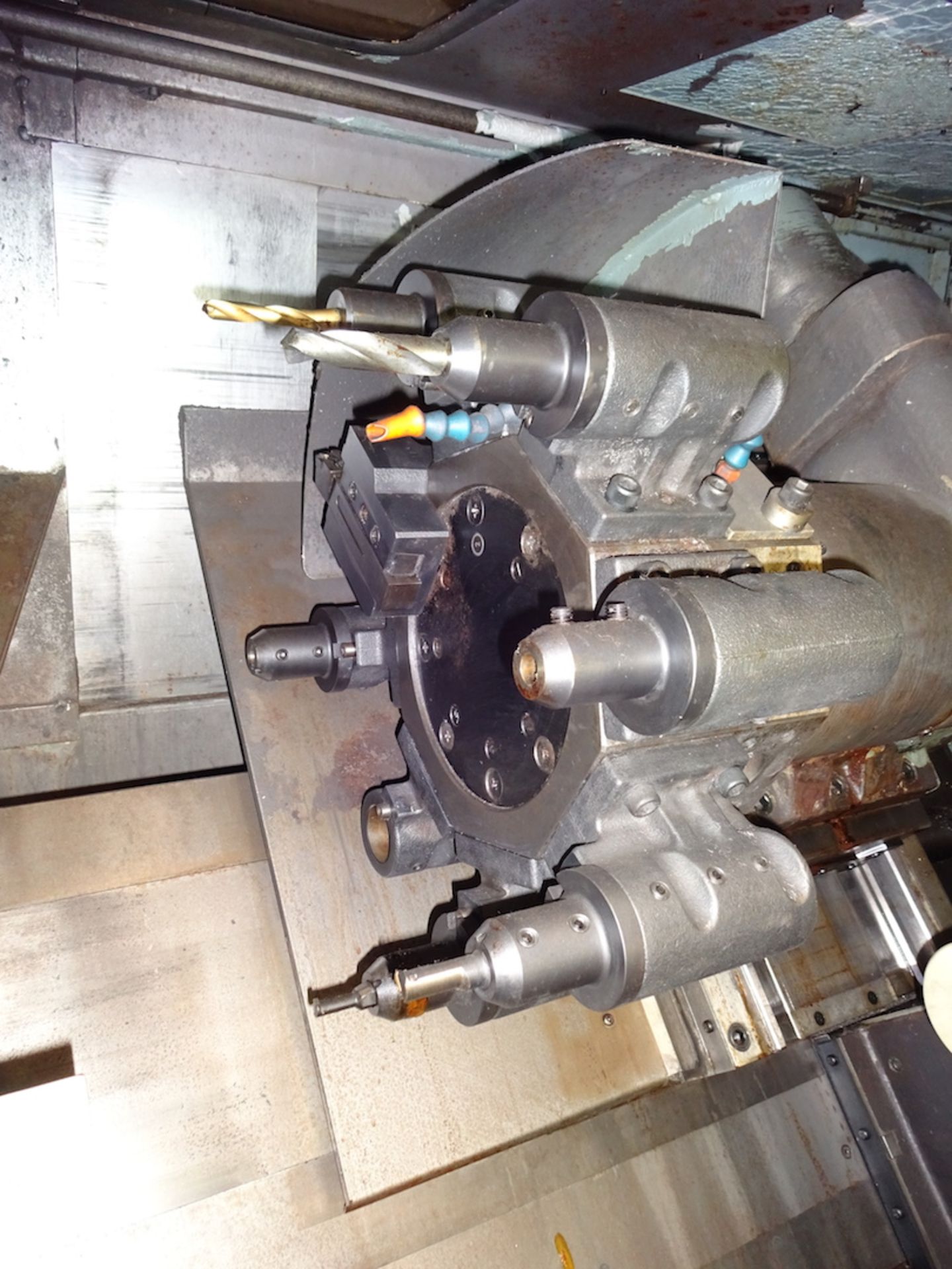 Mori Seiki Model SL-3A CNC Turning Center, S/N 1686, 8 in. 3-Jaw Chuck, 8 Station Turret, Tailstock - Image 10 of 14