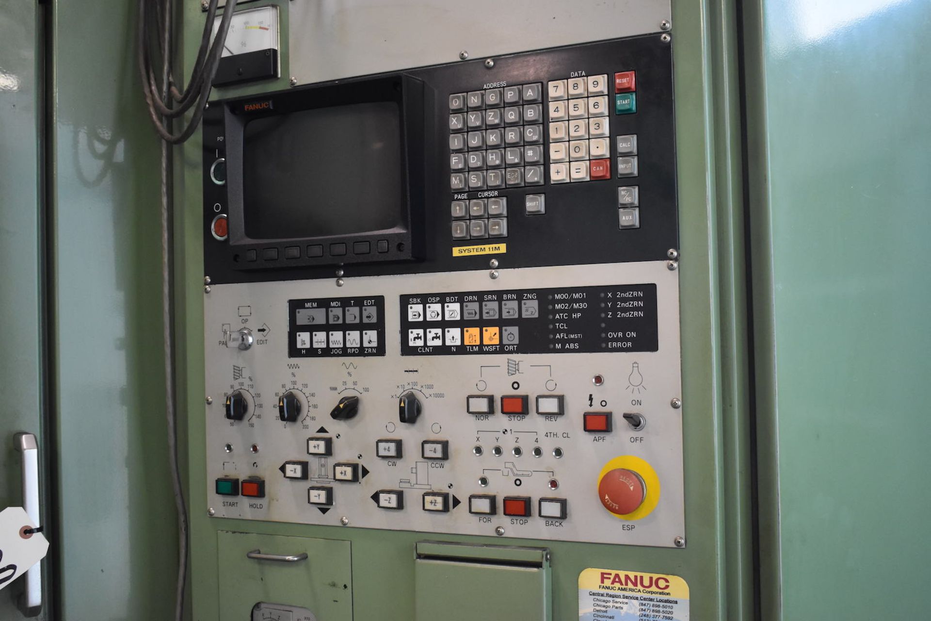 Mori Seiki Model MH-40 CNC Horizontal Machining Center, S/N 76 (1984), Fanuc System 11-M Control, - Image 4 of 10